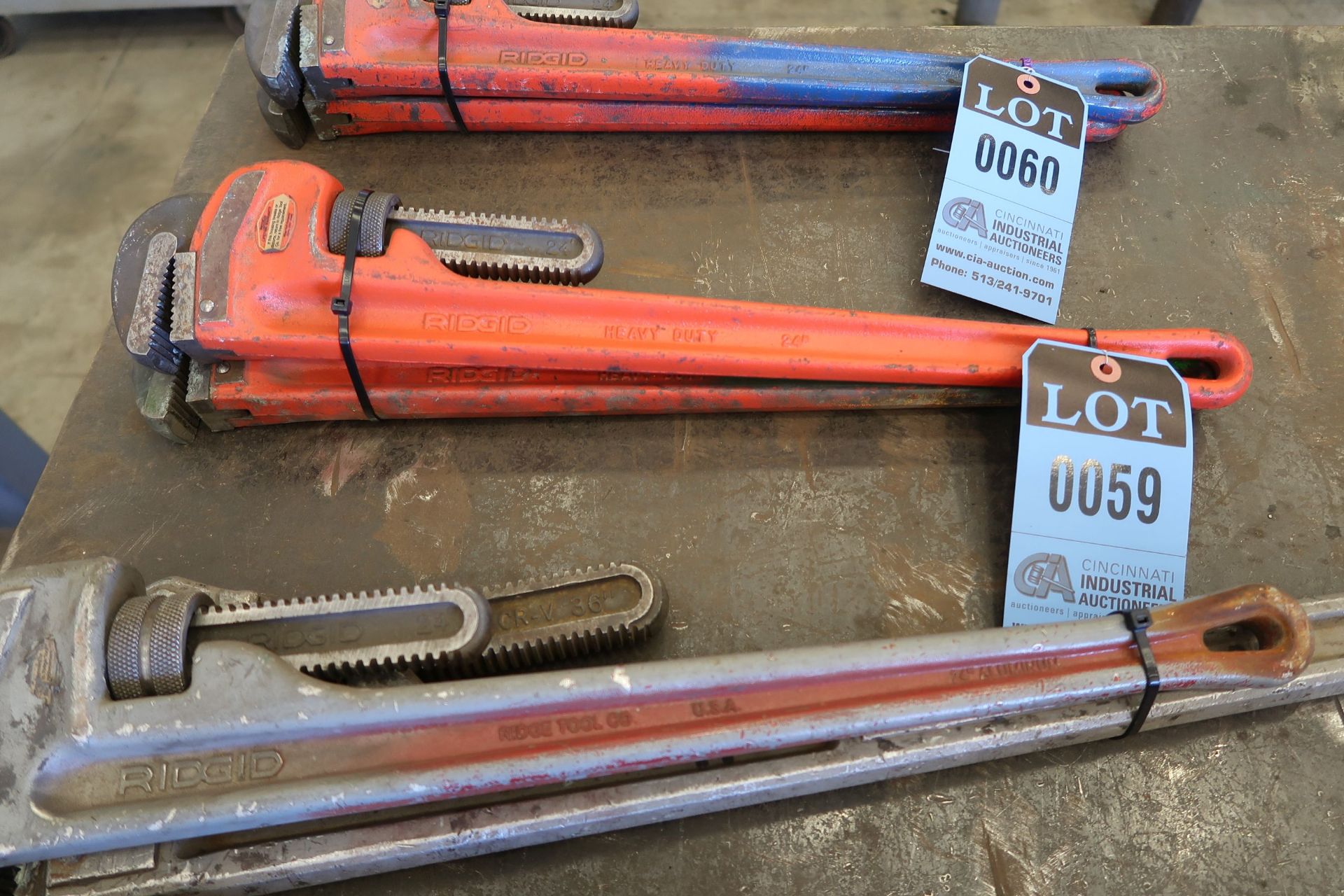 24" RIDGID STEEL PIPE WRENCHES