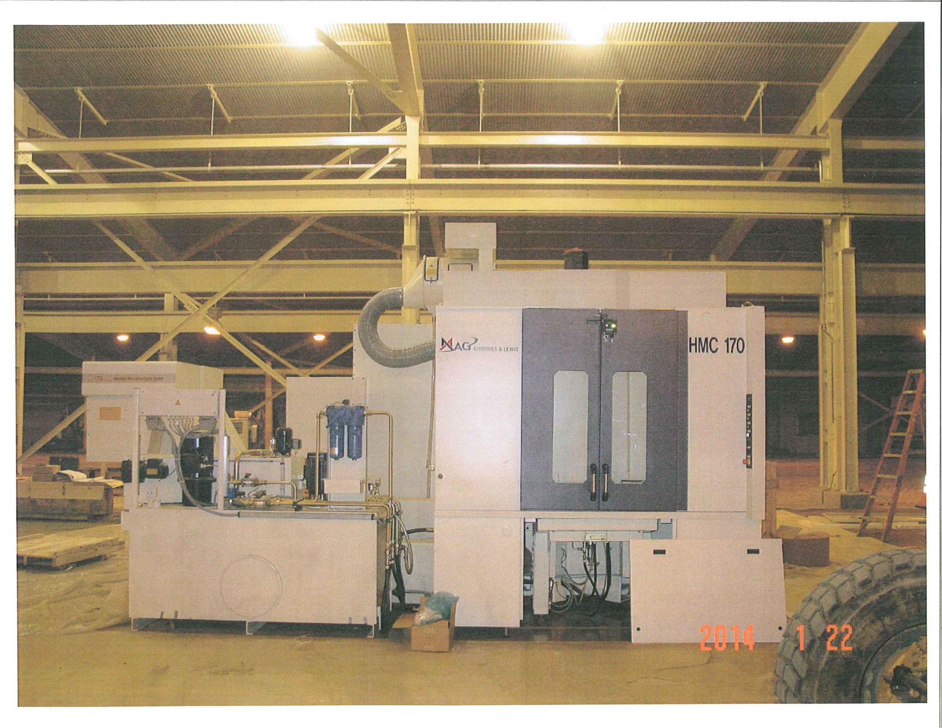 **GIDDINGS & LEWIS MODEL HMC-170 FOUR-AXIS TWO-PALLET CNC HORIZONTAL MACHINING CENTERS; S/N 491- - Image 4 of 36