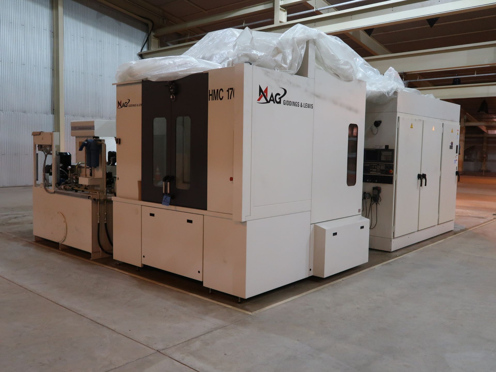 **GIDDINGS & LEWIS MODEL HMC-170 FOUR-AXIS TWO-PALLET CNC HORIZONTAL MACHINING CENTERS; S/N 49-0046, - Image 12 of 38