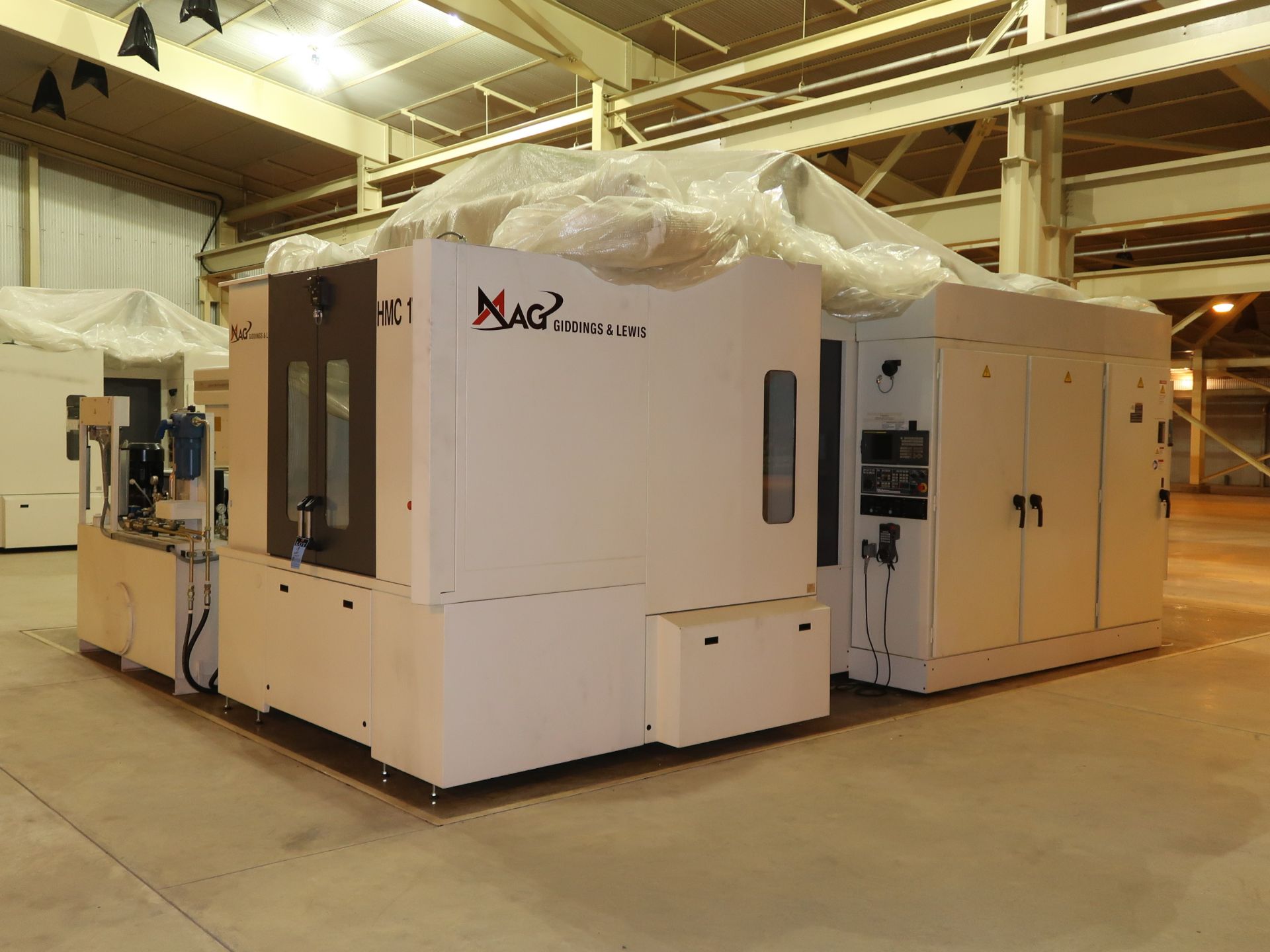 **GIDDINGS & LEWIS MODEL HMC-170 FOUR-AXIS TWO-PALLET CNC HORIZONTAL MACHINING CENTERS; S/N 491-