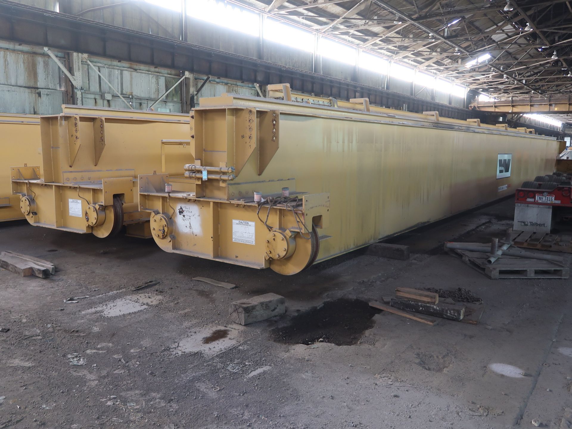 **60/30 TON X 76' APPROX. SPAN WHITING CLASS E DUAL HOOK OVERHEAD BRIDGE CRANE; S/N 12865, ASSET