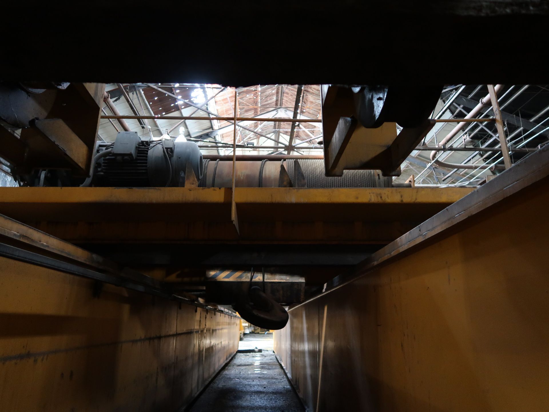 **60/30 TON X 86' APPROX. SPAN KONE CLASS D DUAL HOOK OVERHEAD BRIDGE CRANE; S/N KCL06107, ASSET NO. - Image 7 of 18