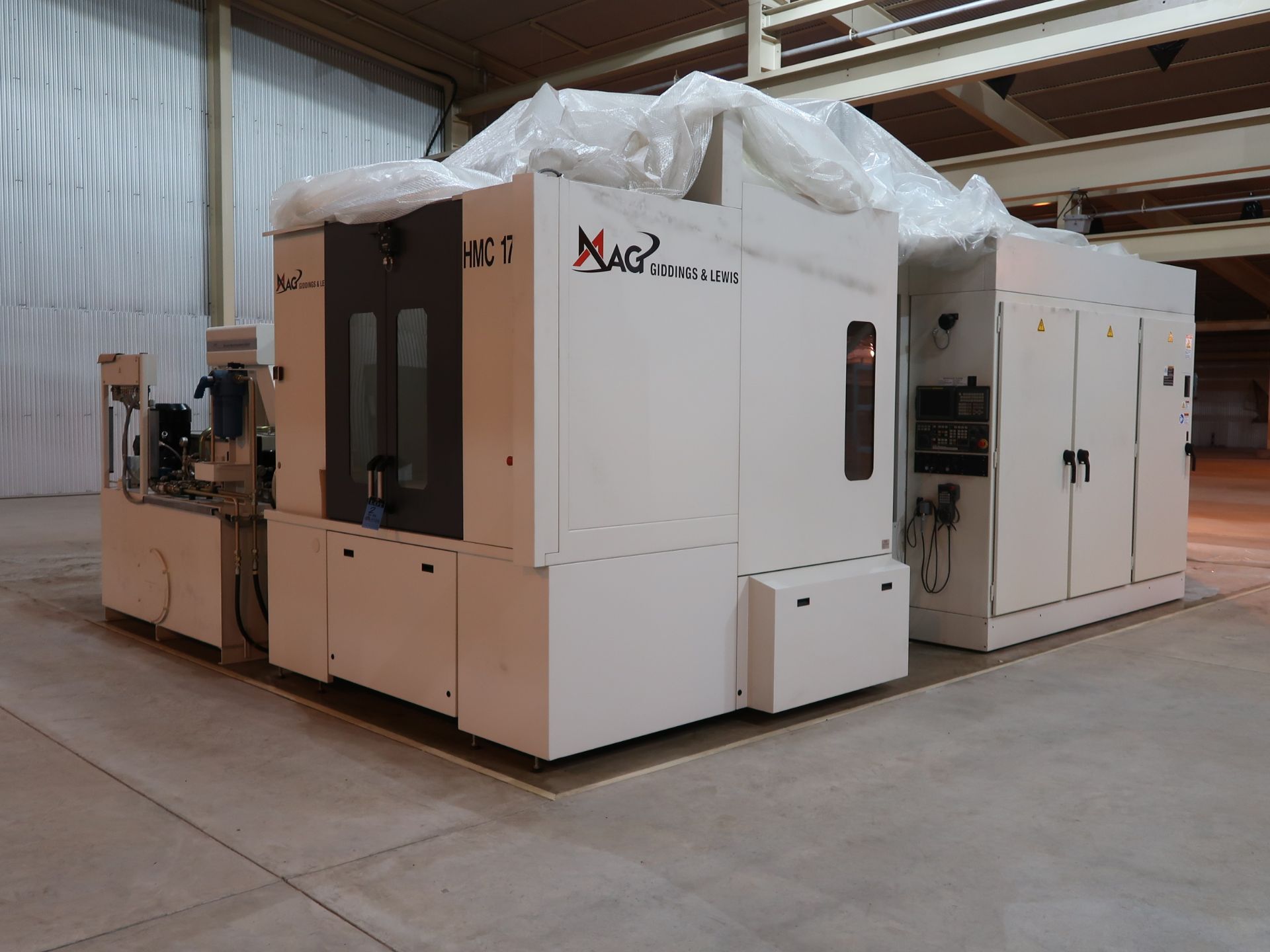 **GIDDINGS & LEWIS MODEL HMC-170 FOUR-AXIS TWO-PALLET CNC HORIZONTAL MACHINING CENTERS; S/N 49-0046,