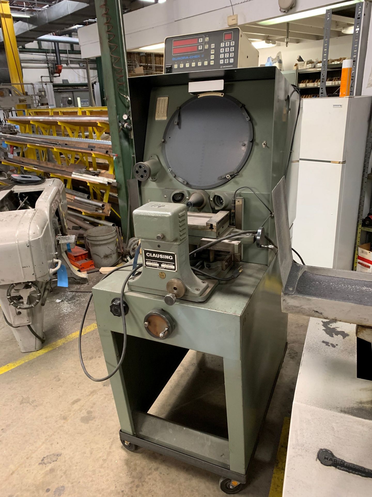 CLAUSING MODEL 4311 OPTICAL COMPARATOR; S/N 430509, QUADRACHECK II DRO - Image 2 of 5