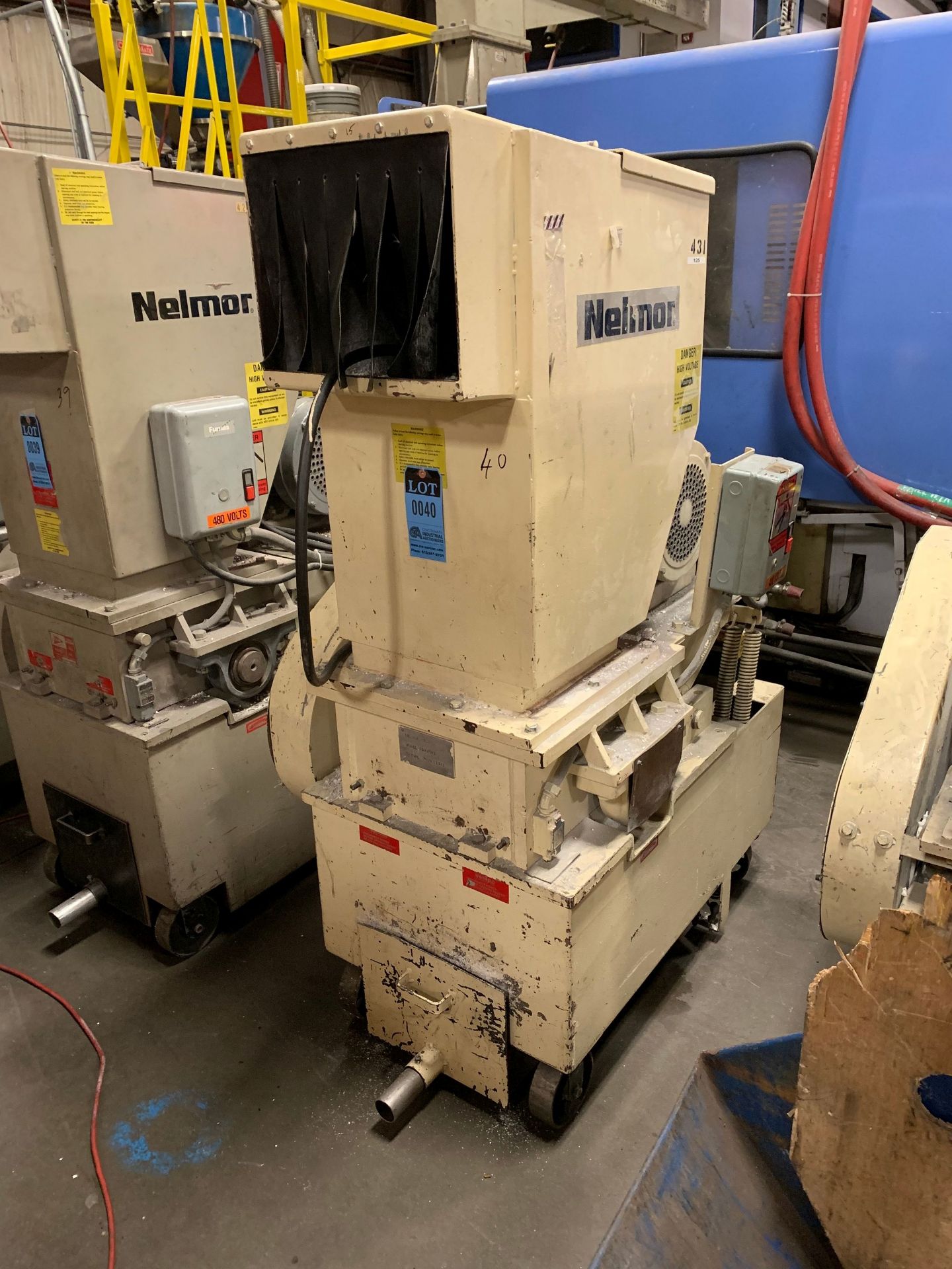 15-HP NELMOR MODEL 61215M1 PLASTIC GRANULATOR; S/N 78091181, 12" X 15" FRONT OPENING - Image 2 of 5