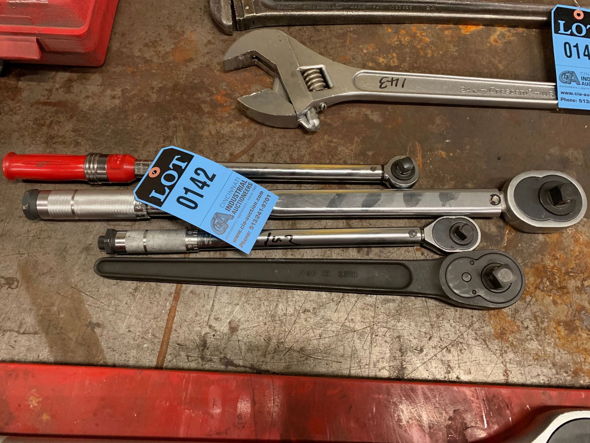 (LOT) (3) ADJUSTABLE TORQUE WRENCHES