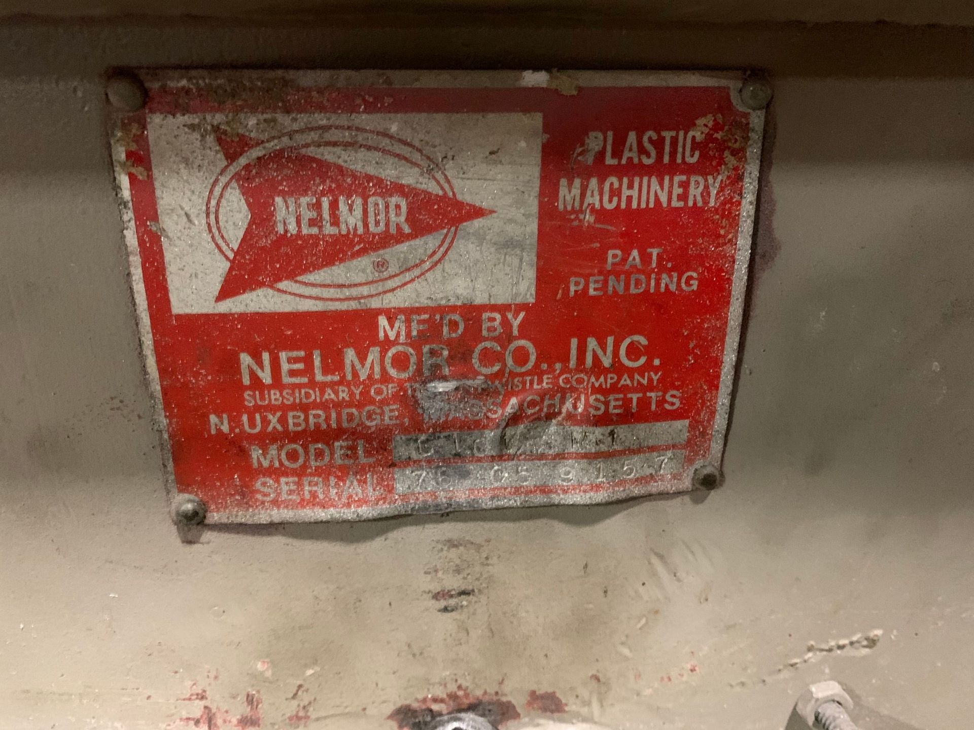 7.5-HP NELMOR MODEL G1012M1 PLASTIC GRANULATOR; S/N 76059157, 12" X 10" FRONT OPENING - Image 3 of 4