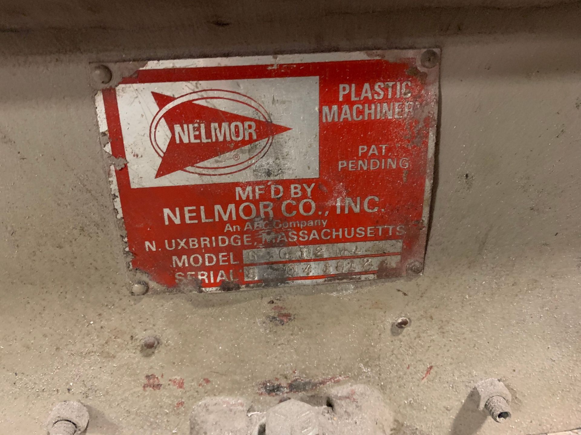 7.5-HP NELMOR MODEL G1012M1 PLASTIC GRANULATOR; S/N 82041812, 12" X 10" FRONT OPENING - Image 3 of 4