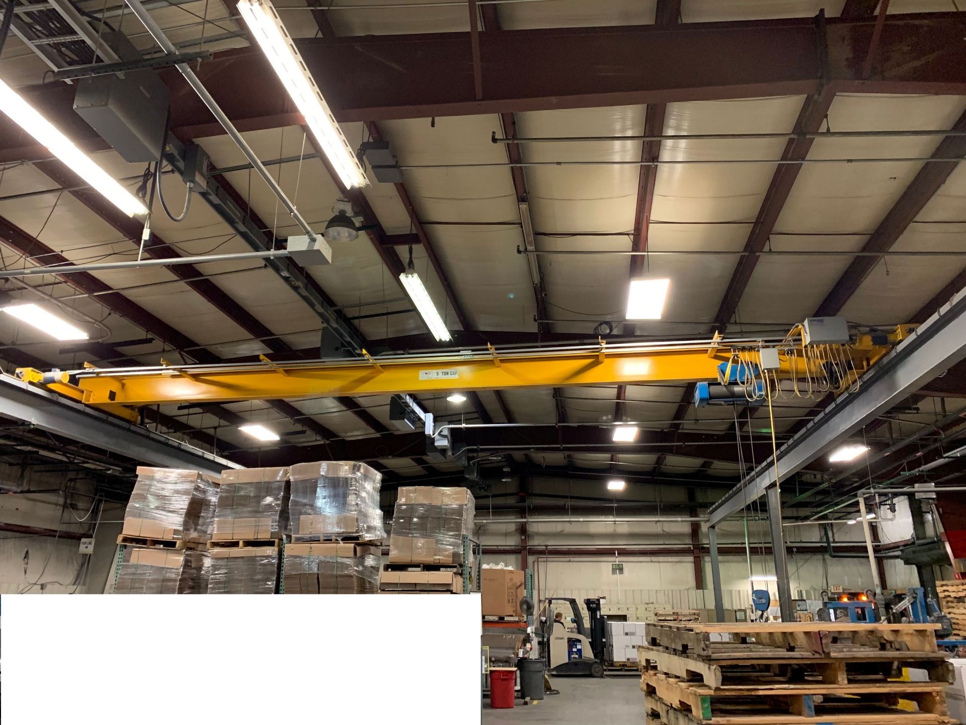 5 TON X 40' SPAN X 70' LONG US CRANE & HOIST FREE-STANDING TOP RUNNING BRIDGE CRANE SYSTEM; 5 TON - Image 2 of 10