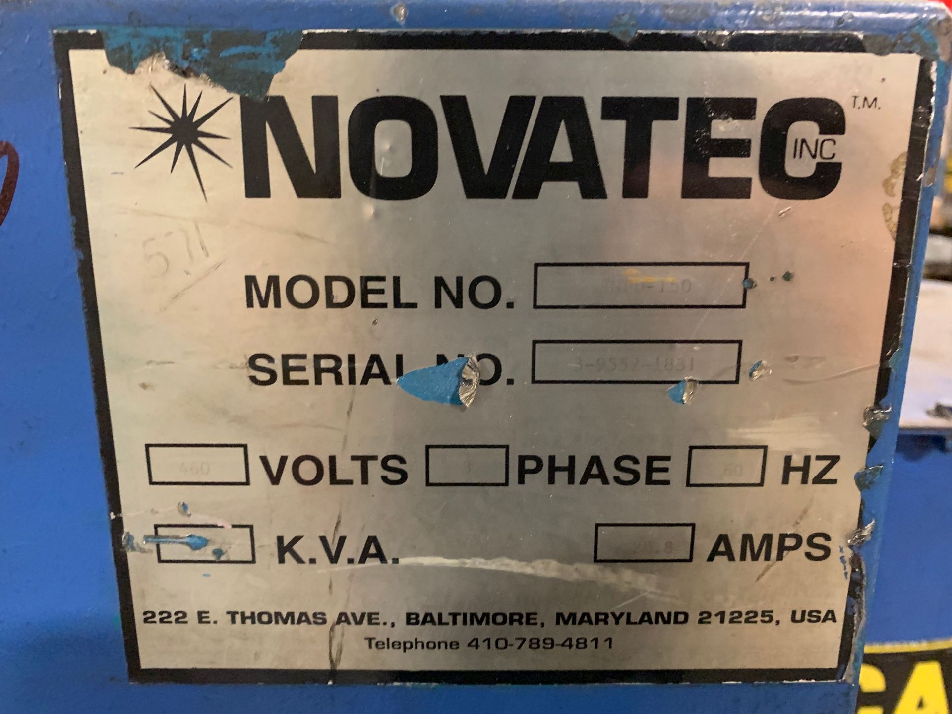 NOVATEC MODEL NPD-150 RESIN DRYER; S/N 3-9552-1831 - Image 3 of 4