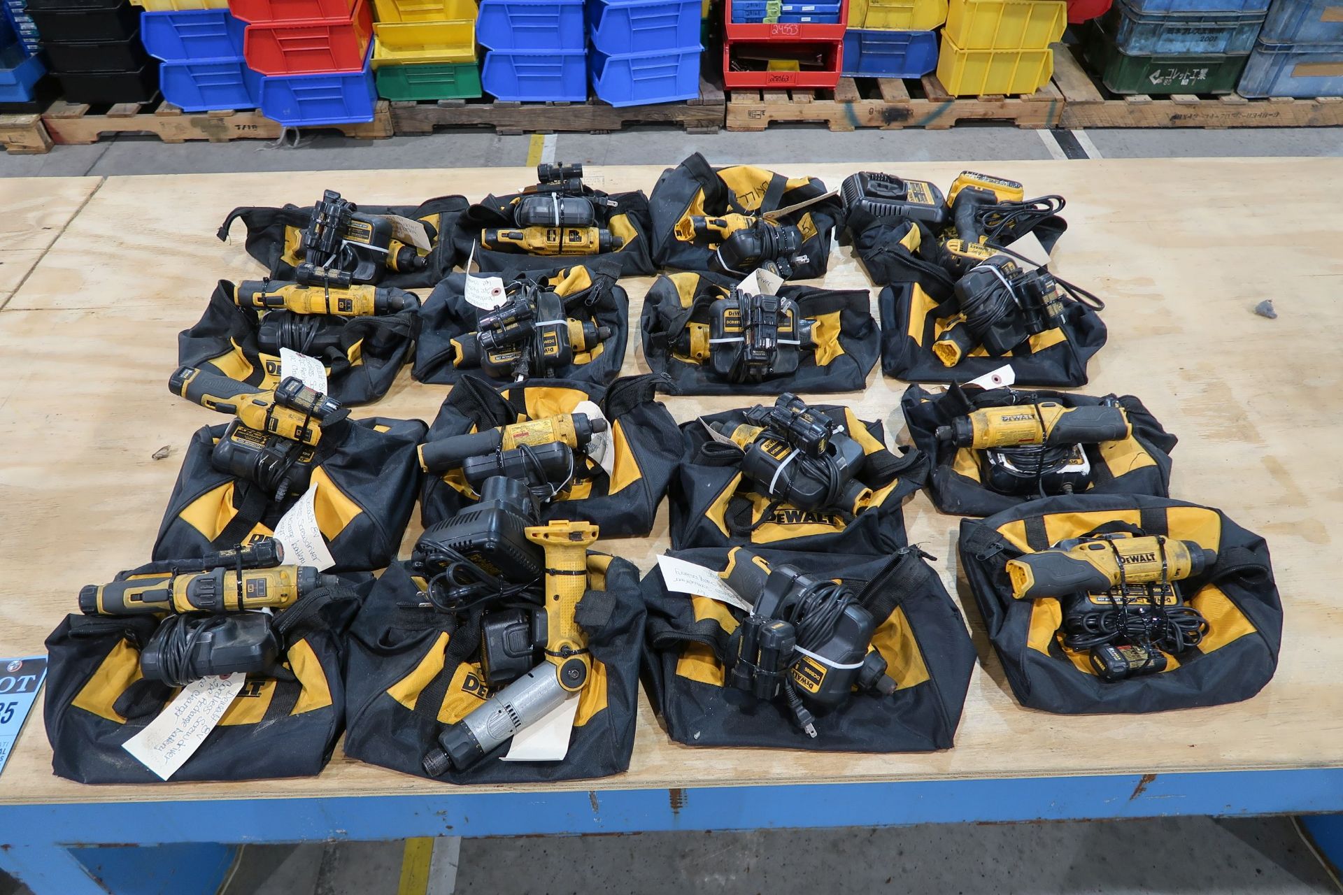 MISCELLANEOUS DEWALT CORDLESS SCREWDRIVERS AND DRILL DRIVERS WITH CHARGERS