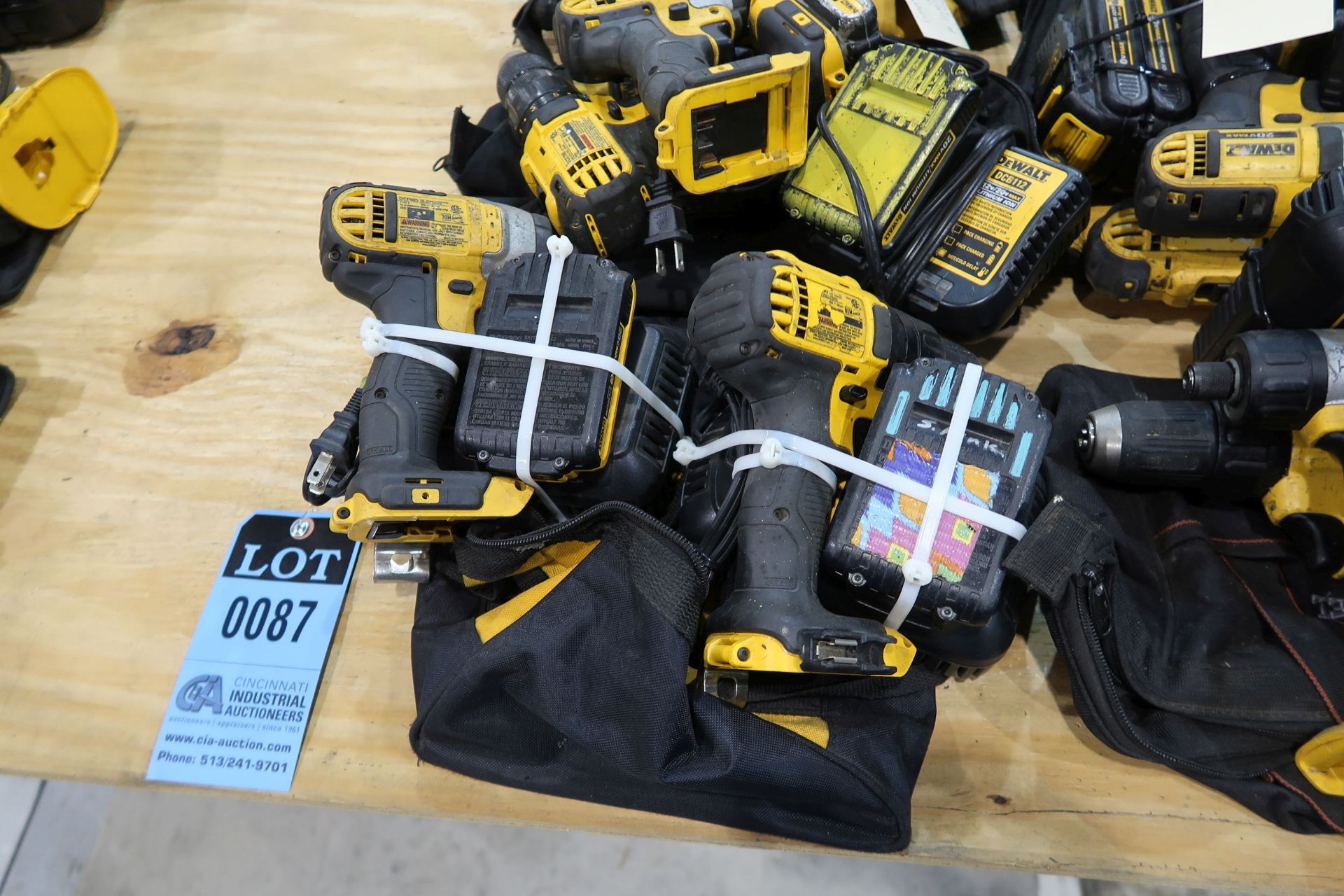 MISCELLANEOUS DEWALT CORDLESS SCREWDRIVERS AND DRILL DRIVERS WITH CHARGERS - Image 2 of 2