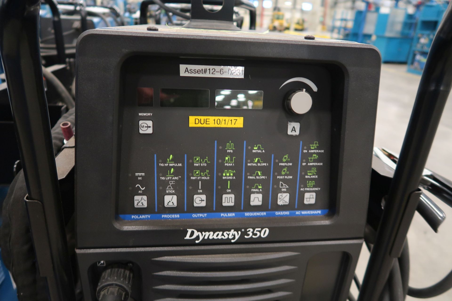 350 AMP MILLER DYNASTY 350 TIG WELDER WITH MILLER COOLMATE 3.5 COOLANT SYSTEM; FA 40932-07 - Image 2 of 3