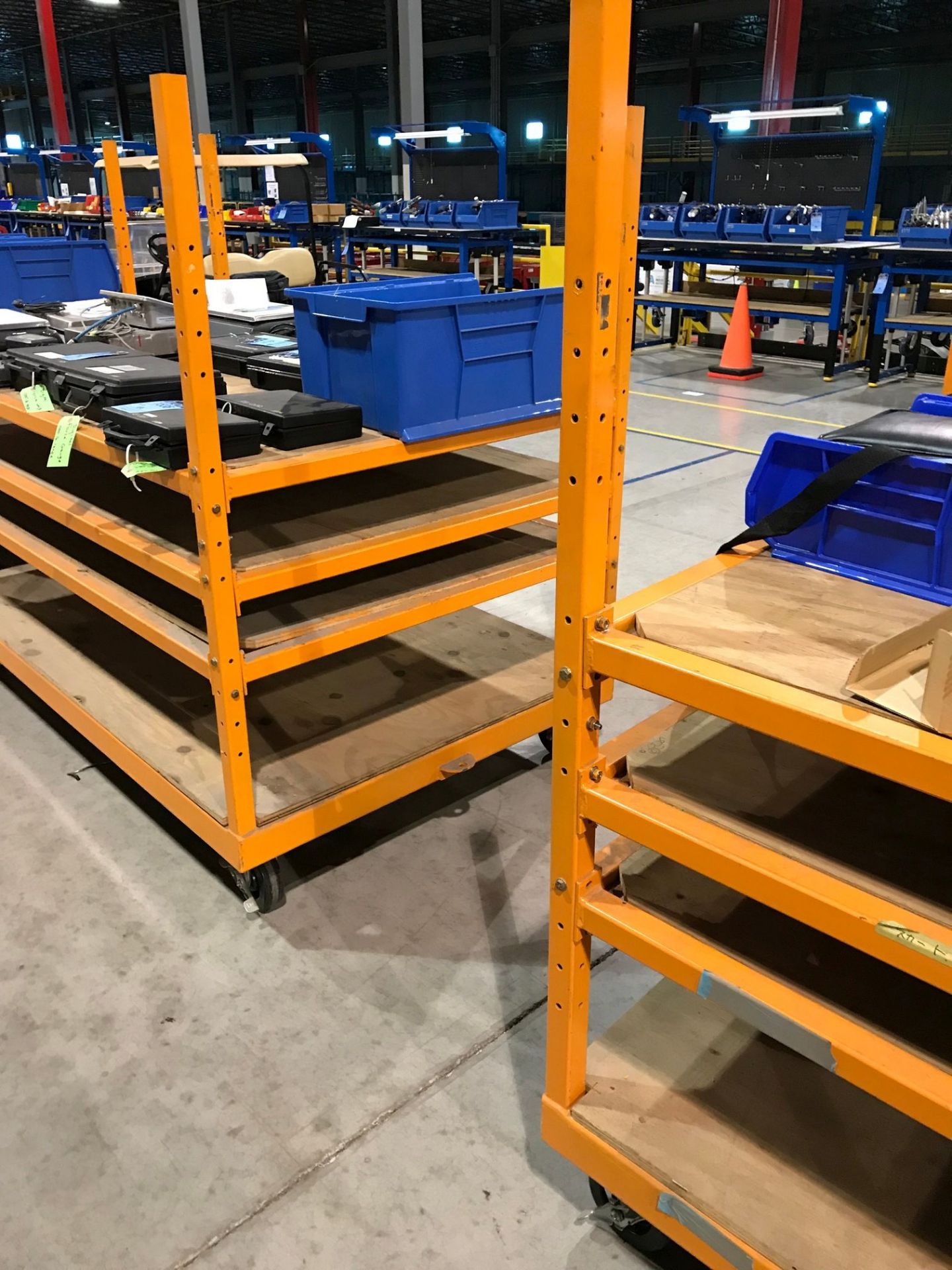 47" X 78" HEAVY DUTY STEEL ADJUSTABLE SHELF PORTABLE RACK **DELAY REMOVAL - PICK UP 6-26-2019** - Image 8 of 8