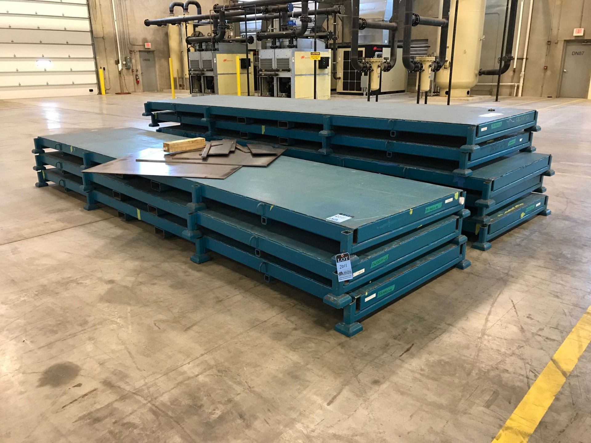 48" X 196" HEAVY DUTY STEEL PARTS SEPARATION TABLES