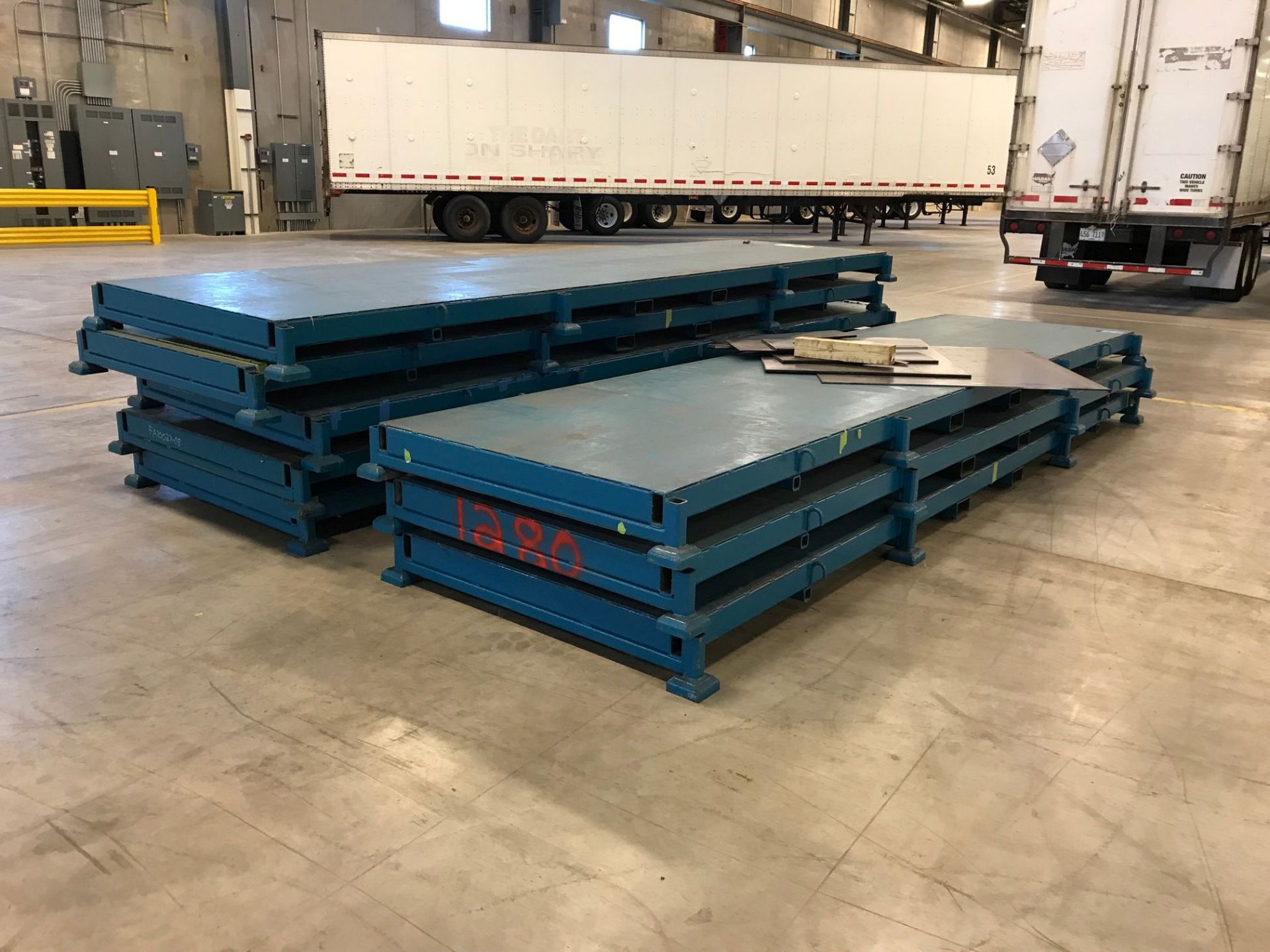 48" X 196" HEAVY DUTY STEEL PARTS SEPARATION TABLES - Image 2 of 3