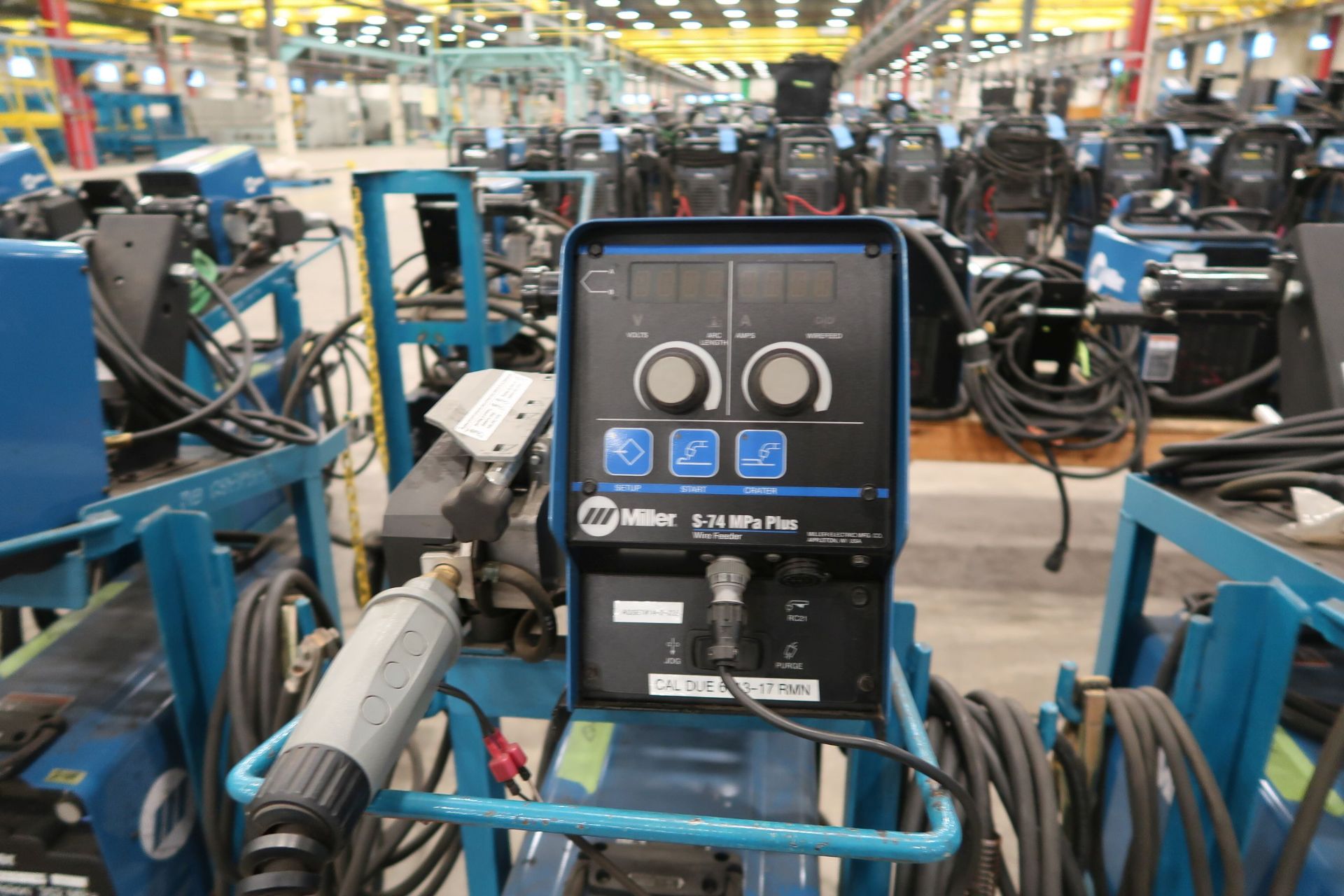 350 AMP MILLER INVISION 352 MPA WELDER WITH MILLER S-74 MPA PLUS WIRE FEEDER; FA 70113-07 - Image 3 of 3