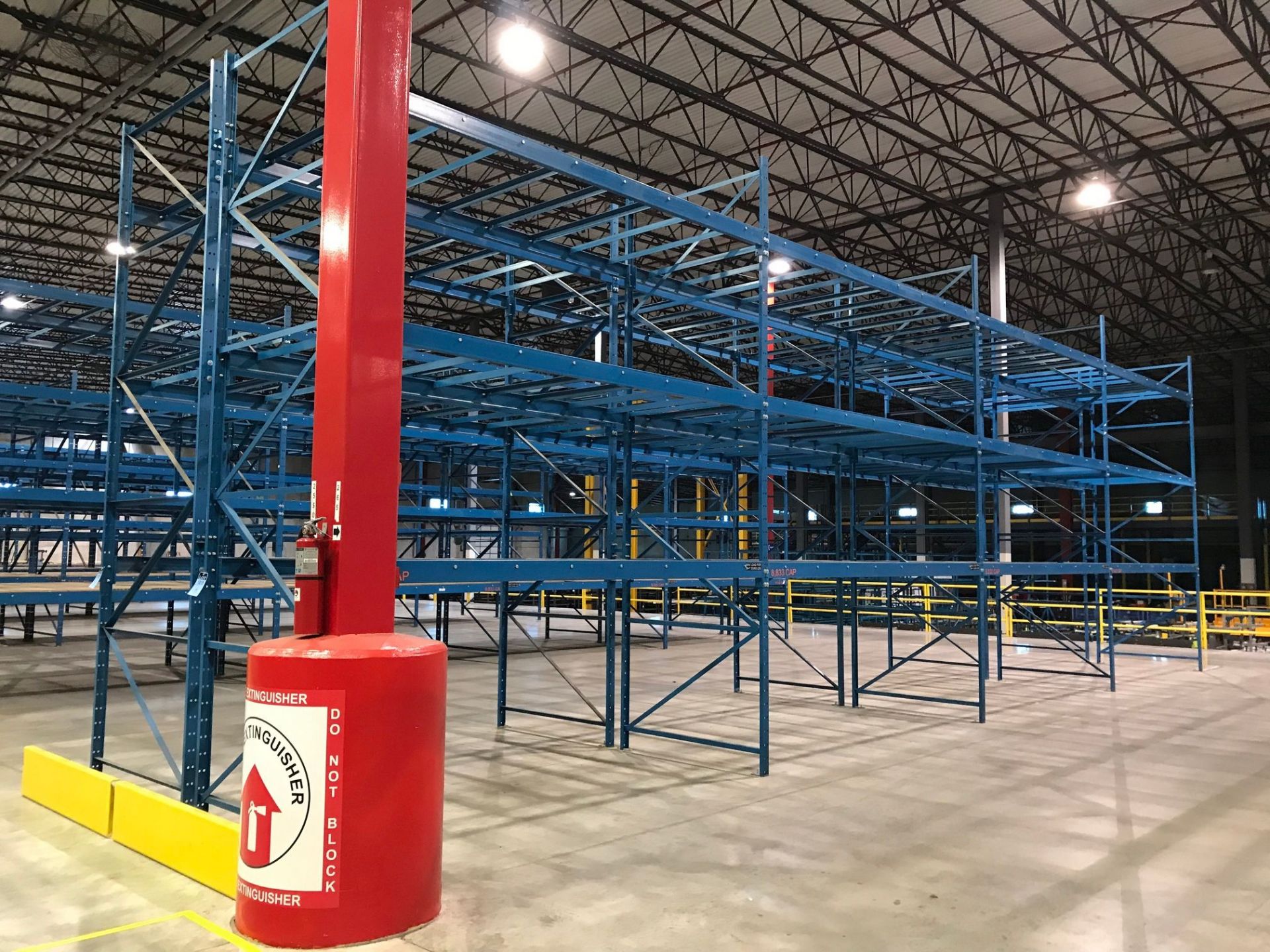 SECTIONS 144" X 60" X 192" BOLT TOGETHER TYPE ADJUSTABLE BEAM PALLET RACK WITH SHELF SUPPORTS **