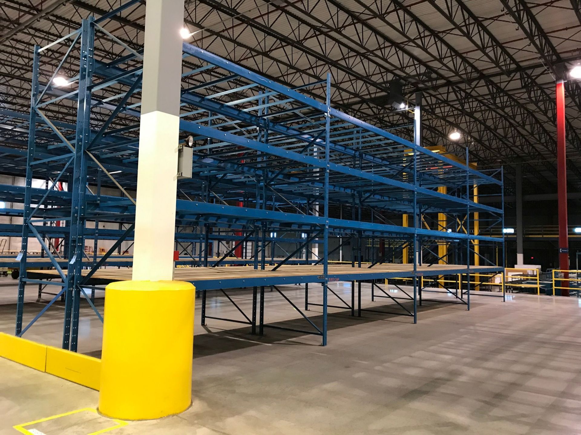 SECTIONS 144" X 60" X 192" BOLT TOGETHER TYPE ADJUSTABLE BEAM PALLET RACK WITH SHELF SUPPORTS **