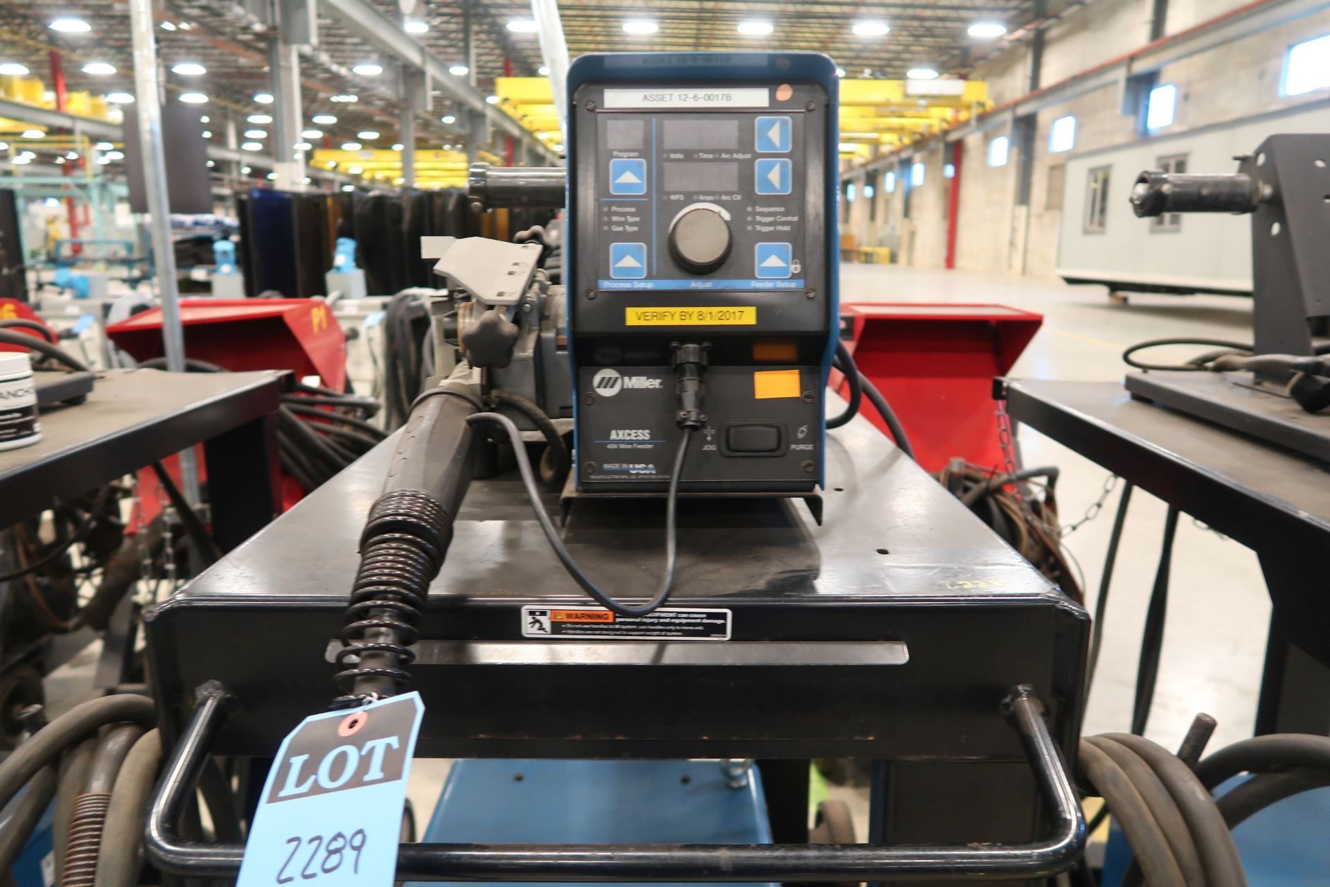 300 AMP MILLER AXCESS 300 MIG WELDER WITH MILLER AXCESS 40V WIRE FEEDER; FA 40003-12 - Image 3 of 4