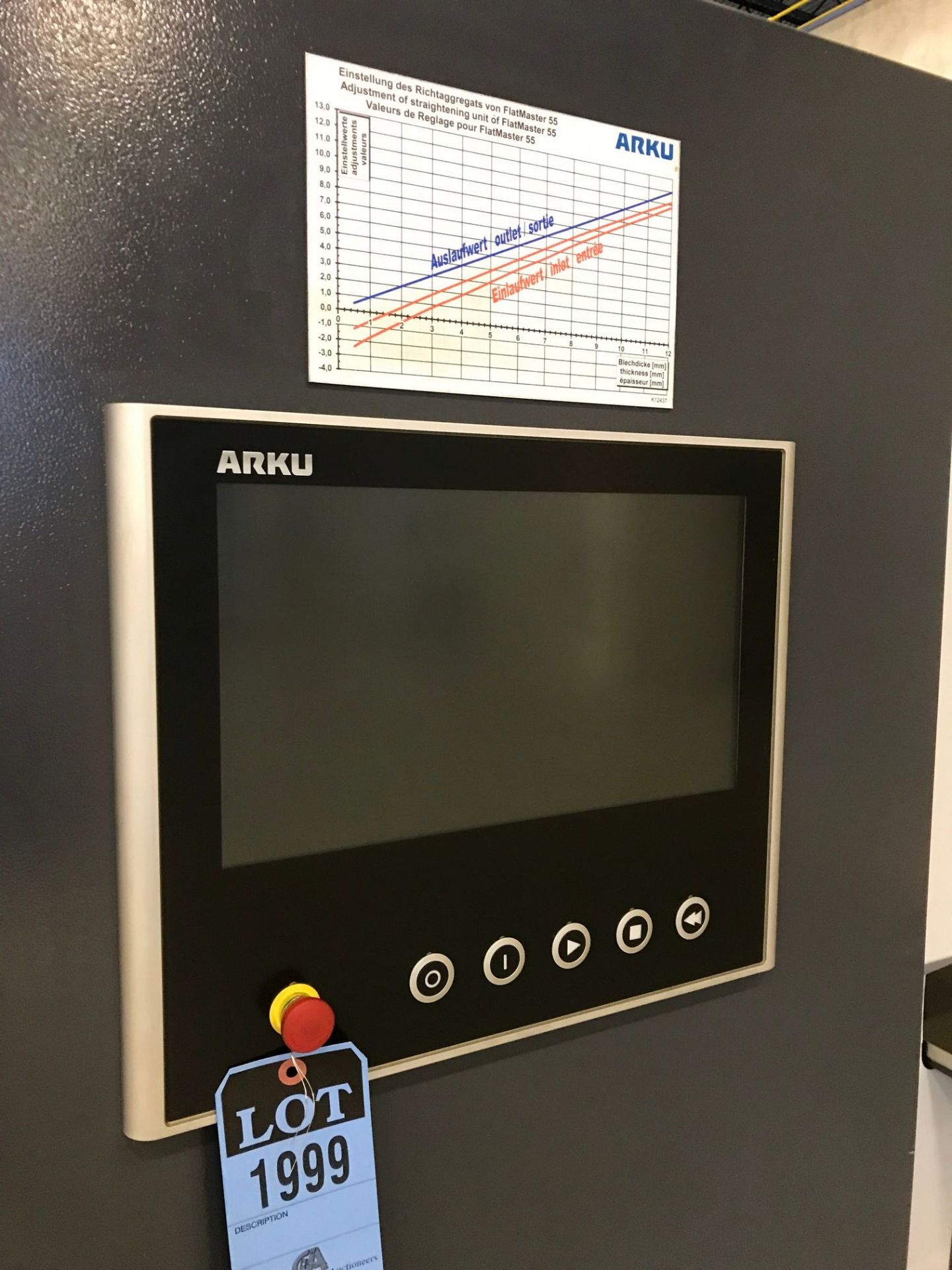 ARKU MODEL FLATMASTER 55165/19 CNC PRECISION PARTS LEVELER; S/N 634147 (NEW 2014) 1650MM MAX - Image 7 of 7