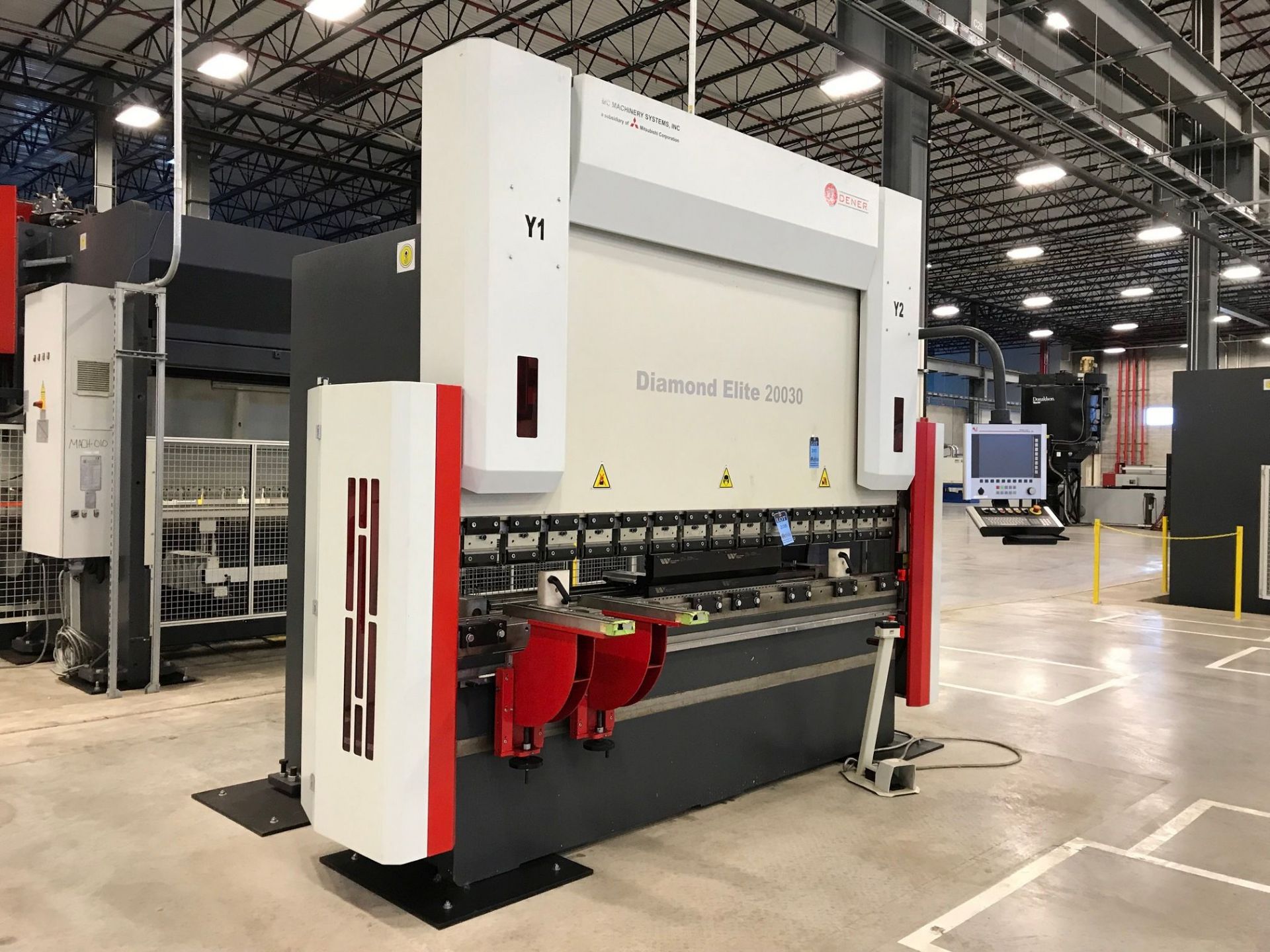 220 TON X 119" DENER MODEL DE200-30-AC-ZL-2M MULTI-AXIS CNC PRESS BRAKE; S/N 32030-13113 (NEW