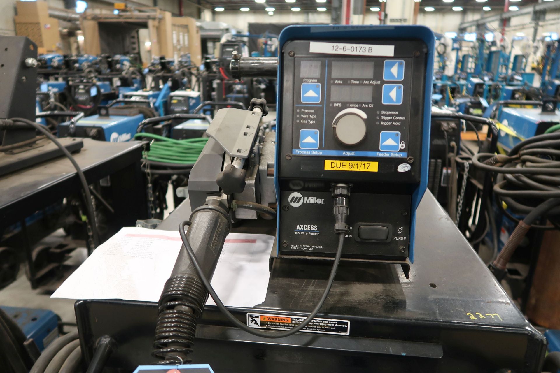 300 AMP MILLER AXCESS 300 MIG WELDER WITH MILLER AXCESS 40V WIRE FEEDER; FA 40040-11 - Image 3 of 4
