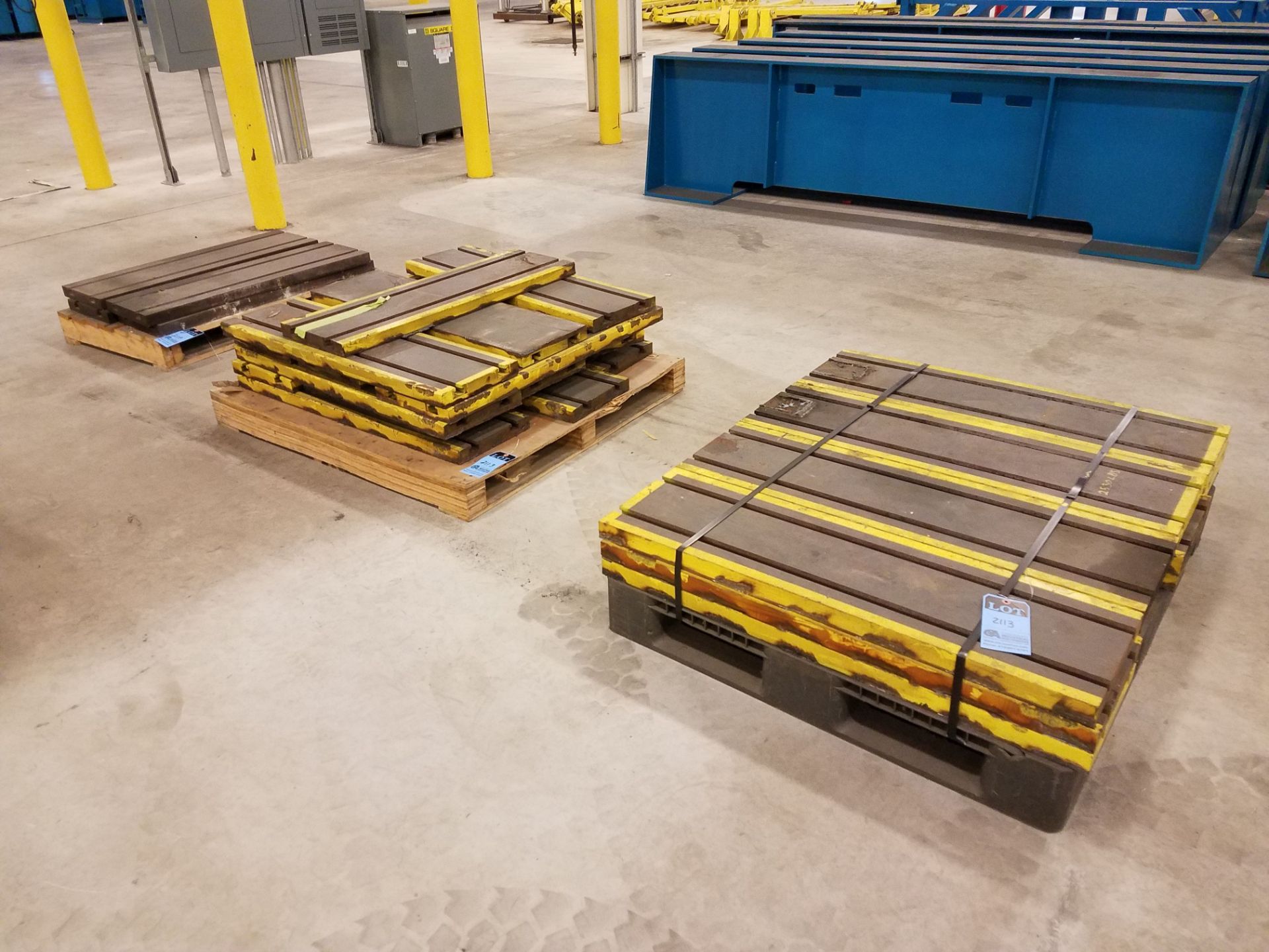 SKIDS 12" X 40" T-SLOTTED TABLES