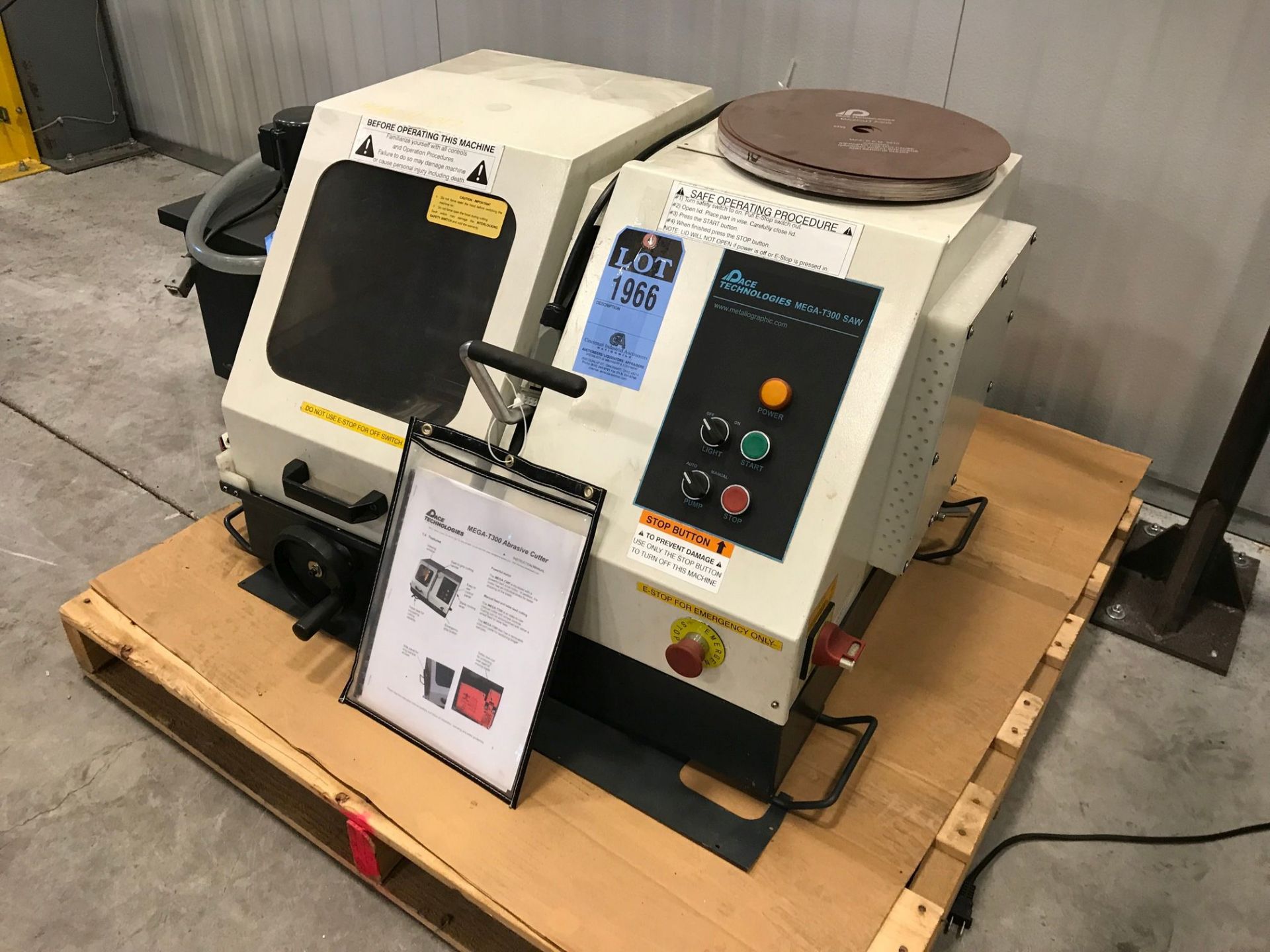 PACE TECHNOLOGIES MODEL MEGA-T300 ABRASIVE CUTTER