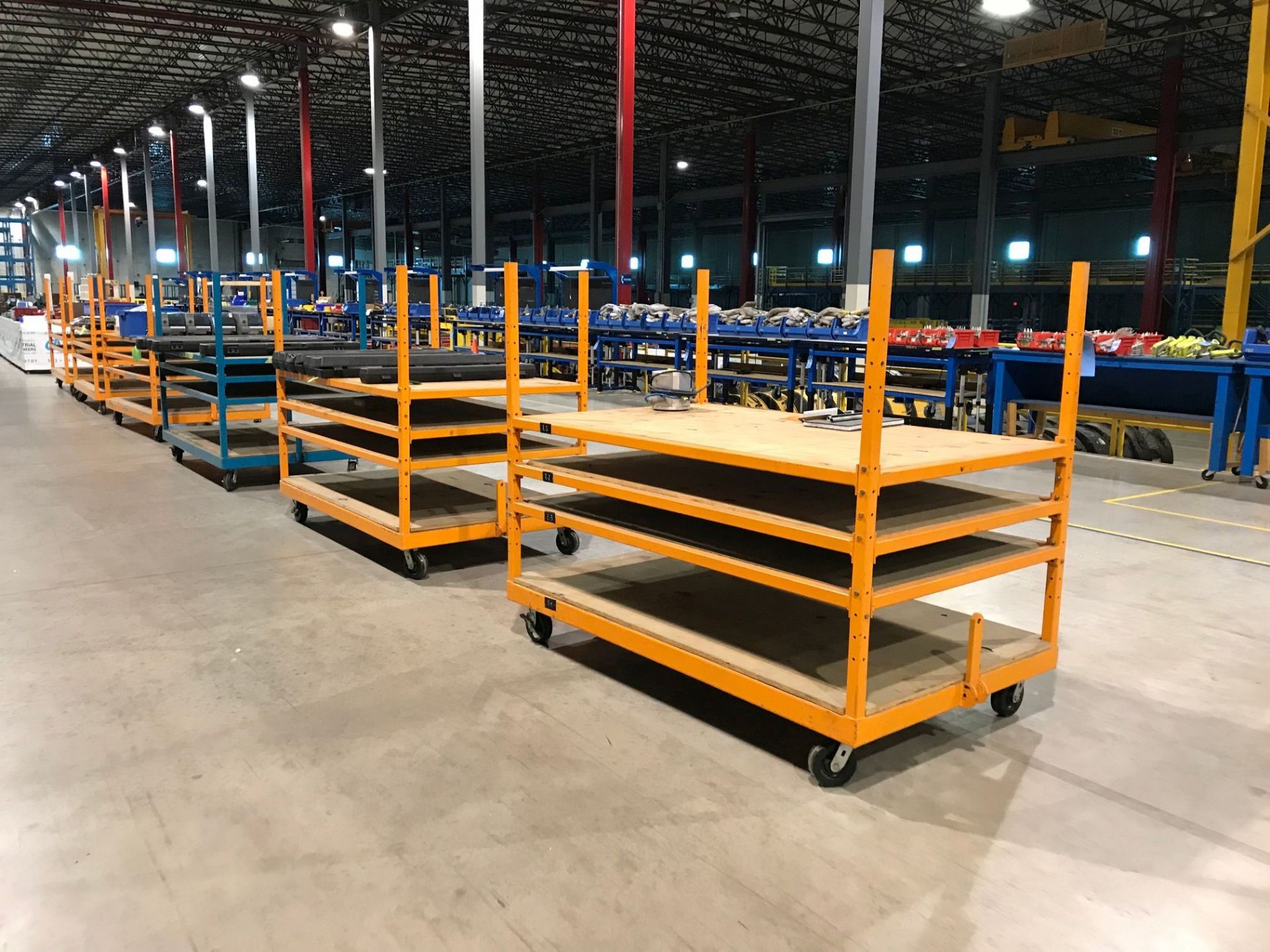 47" X 78" HEAVY DUTY STEEL ADJUSTABLE SHELF PORTABLE RACK **DELAY REMOVAL - PICK UP 6-26-2019** - Image 5 of 8