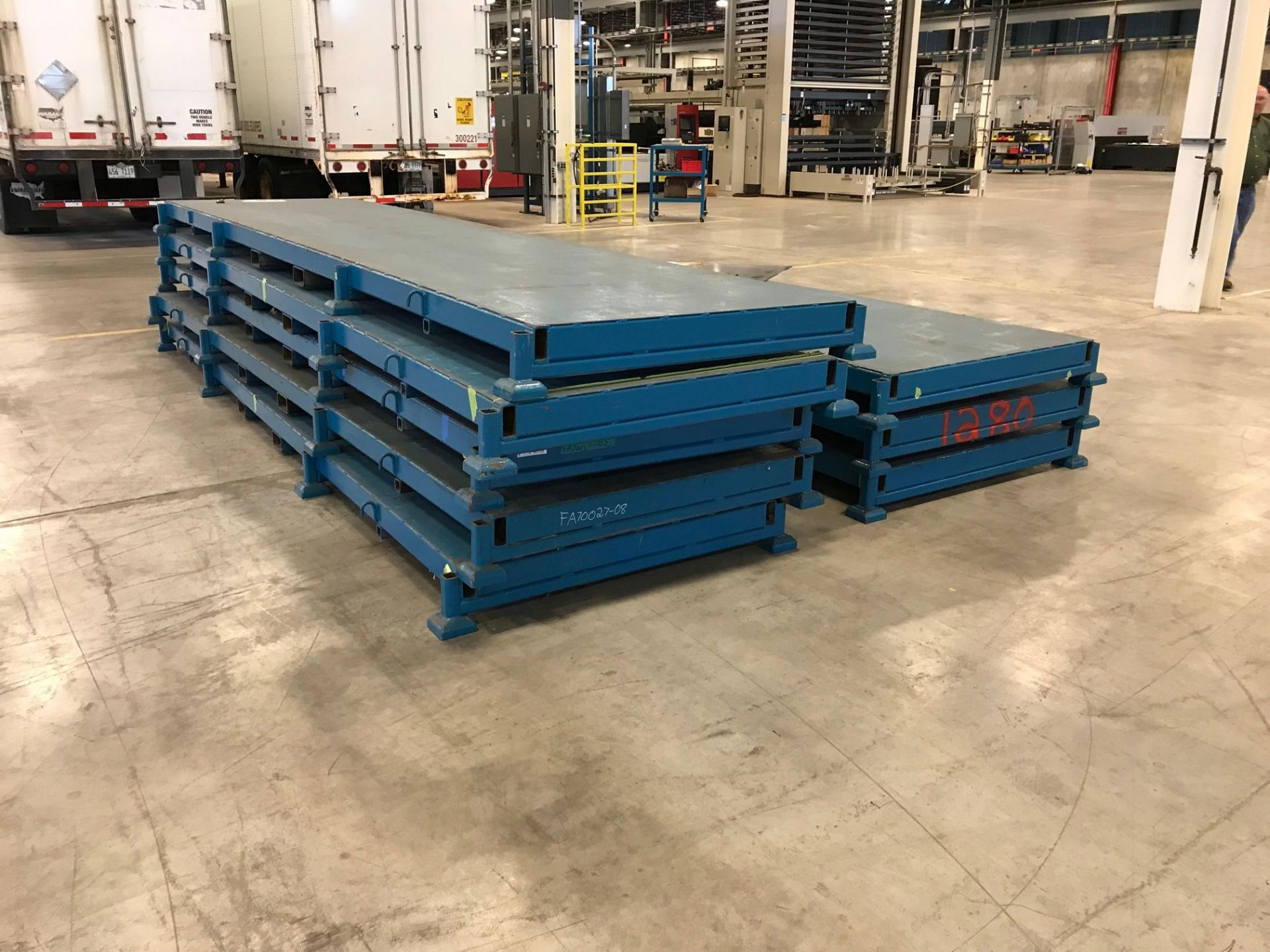 48" X 196" HEAVY DUTY STEEL PARTS SEPARATION TABLES - Image 3 of 3