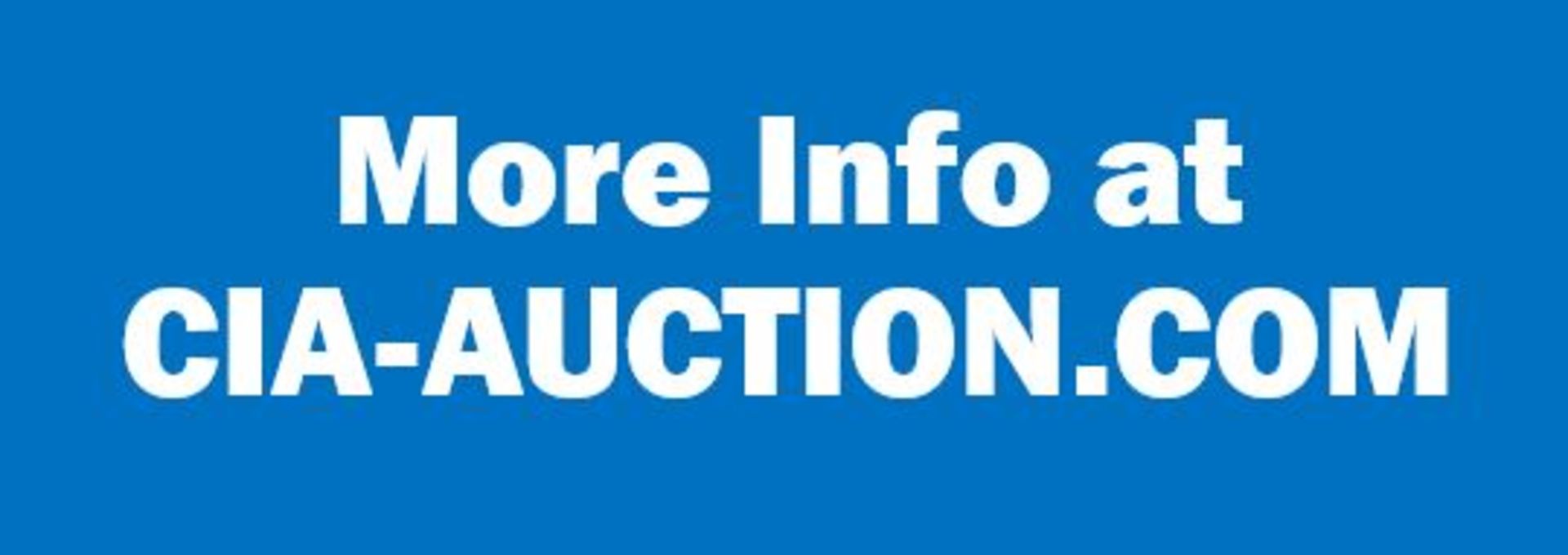 Pleave visit www.cia-auction for complete auction information.