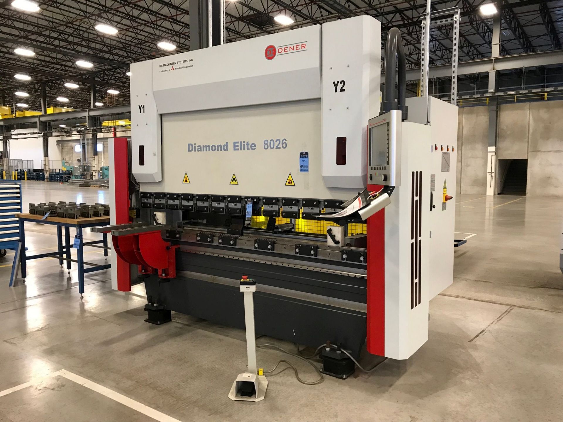 88 TON X 102" DENER MODEL DE80-26-AC-ZL-2M MULTI-AXIS CNC PRESS BRAKES; S/N 30826-13111 (NEW 2014) - Image 2 of 6