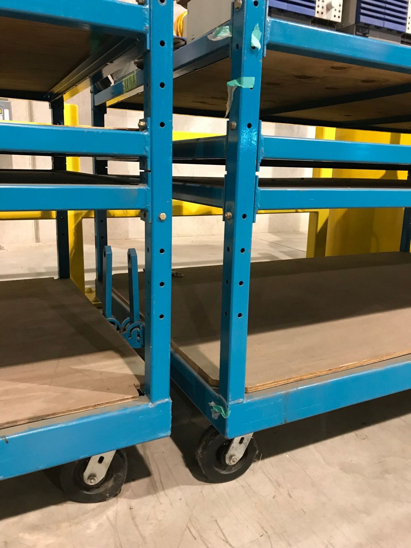 47" X 78" HEAVY DUTY STEEL ADJUSTABLE SHELF PORTABLE RACK **DELAY REMOVAL - PICK UP 6-26-2019** - Image 5 of 9