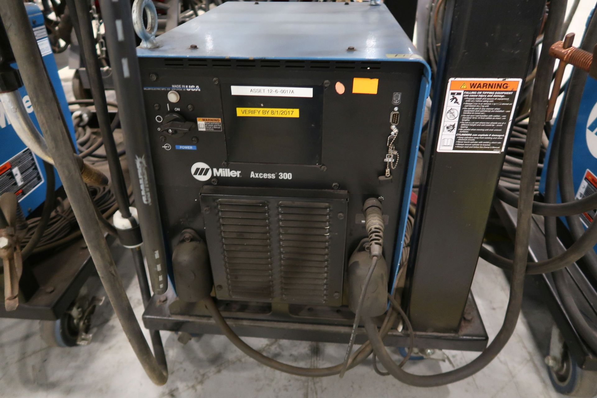 300 AMP MILLER AXCESS 300 MIG WELDER WITH MILLER AXCESS 40V WIRE FEEDER; FA 40003-12 - Image 2 of 4