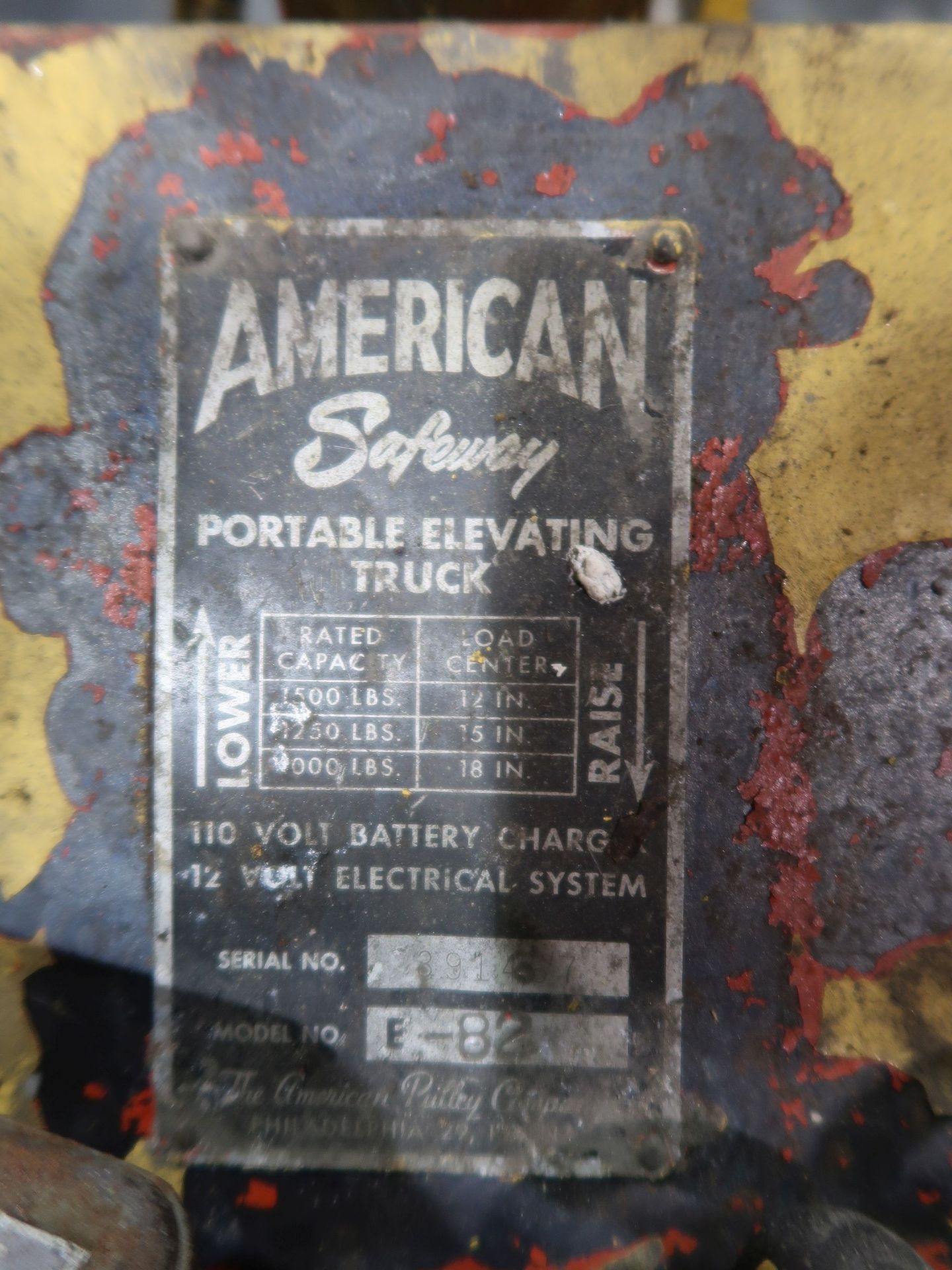 AMERICAN ELECTRIC DIE LIFT - Image 2 of 2