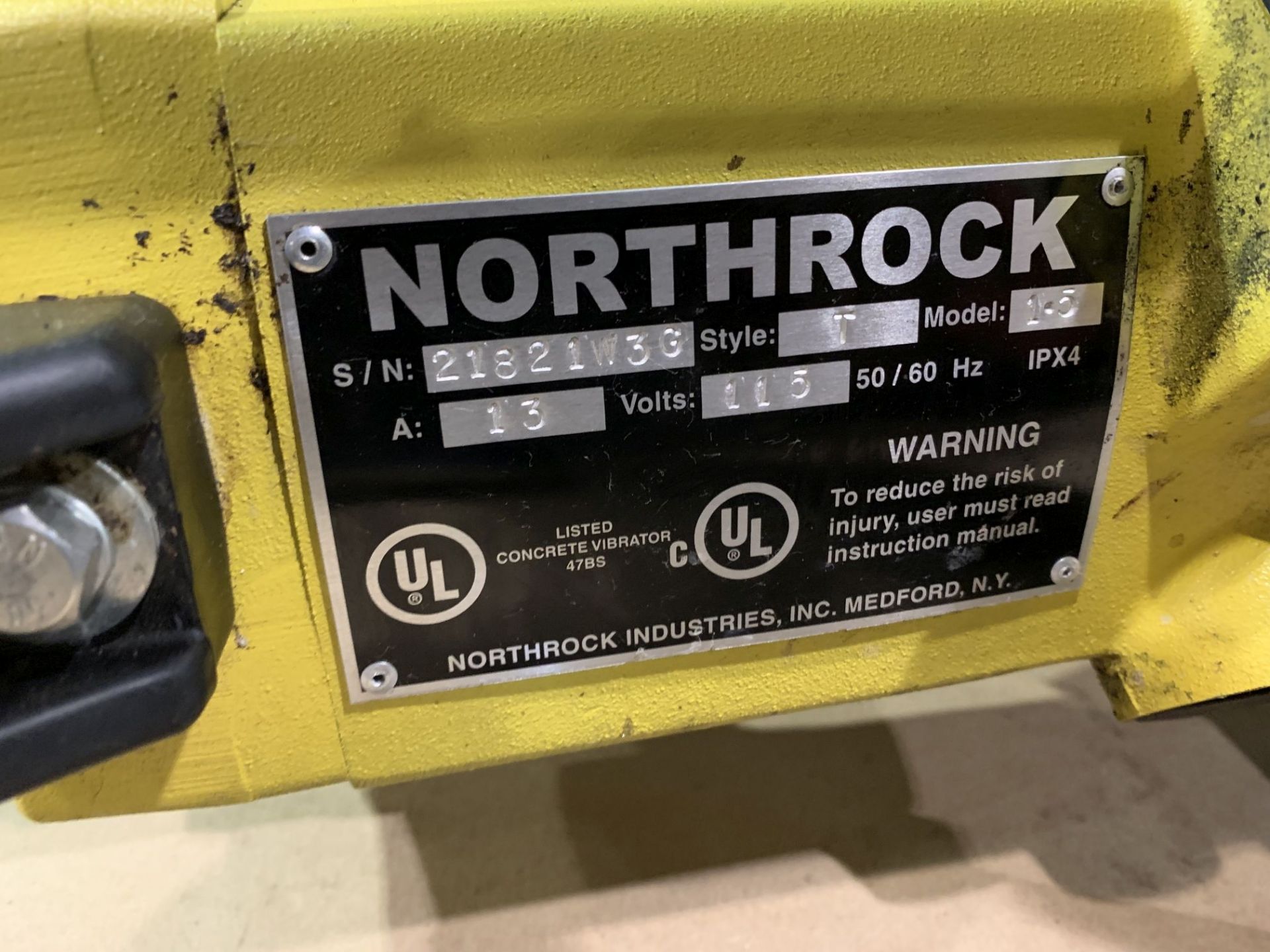 NORTHROCK MODEL 1-5 CEMENT VIBRATOR; S/N 21821/3G - Image 2 of 3