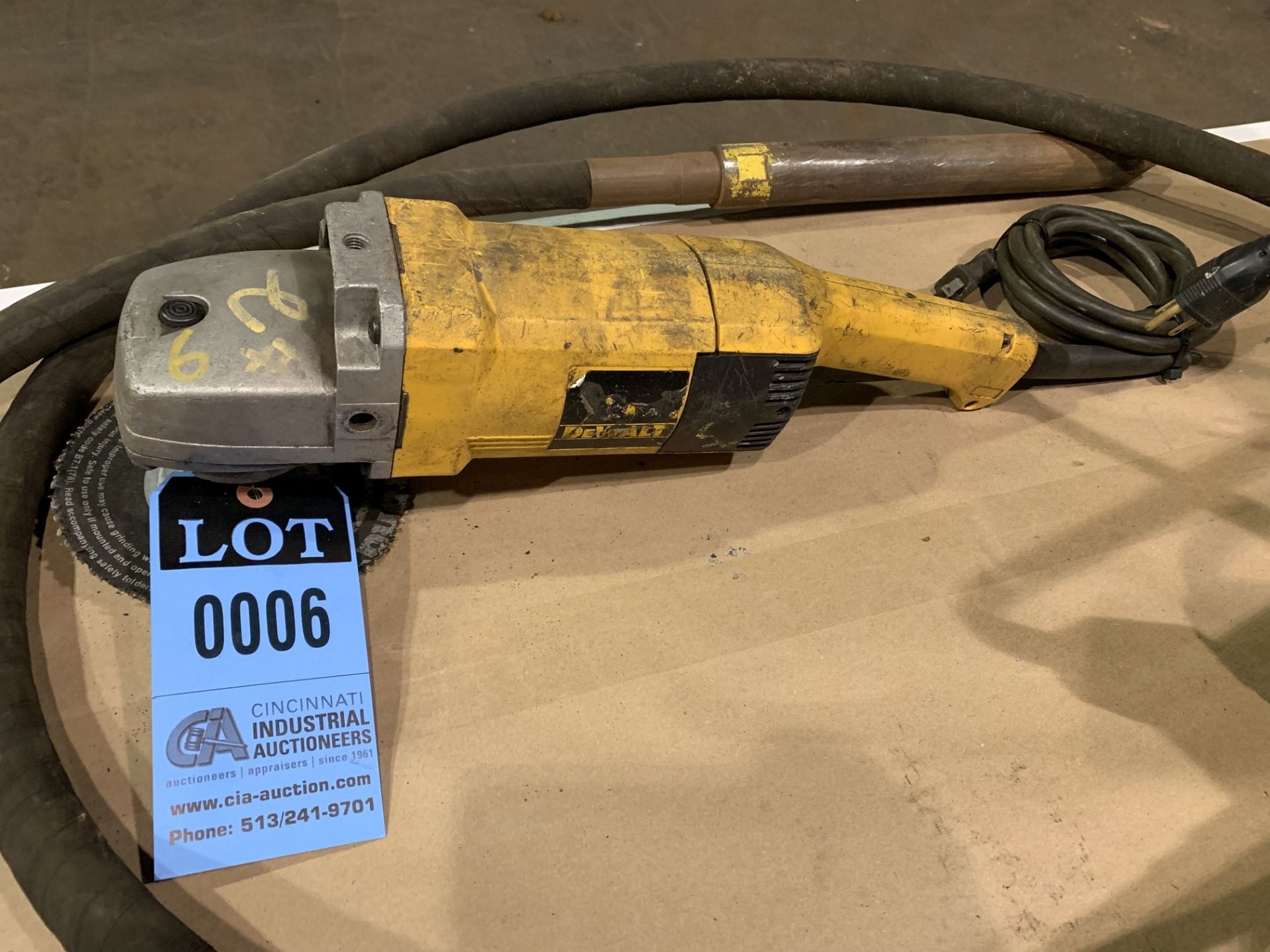 7" DEWALT MODEL DW474 ANGLE GRINDER; S/N 74703