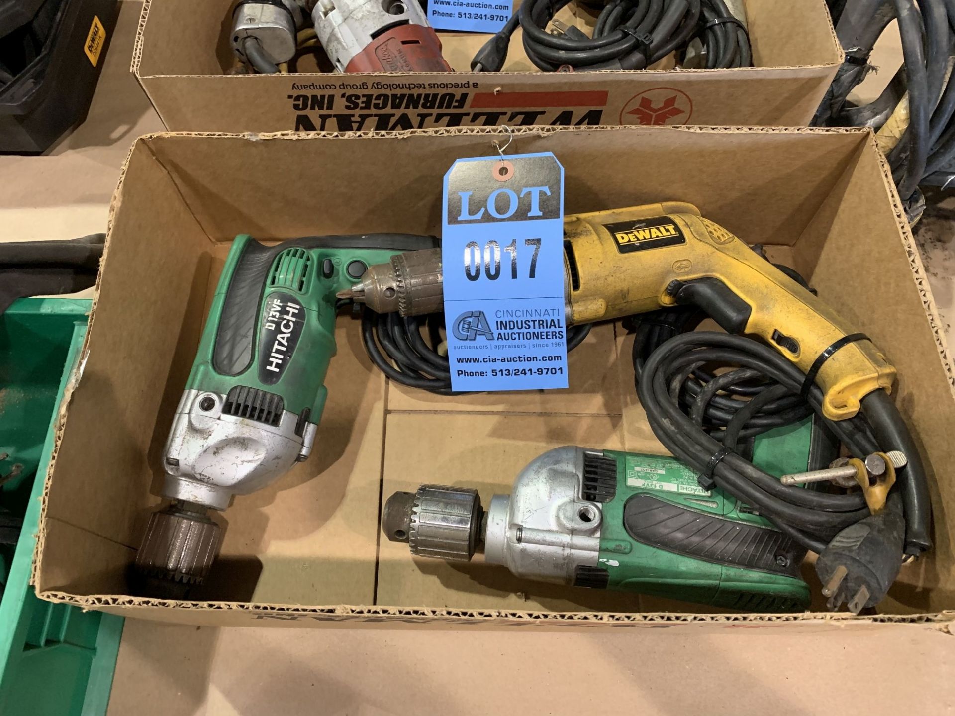 1/2" ELECTRIC POWER DRILLS FROM DEWALT & HITACHI