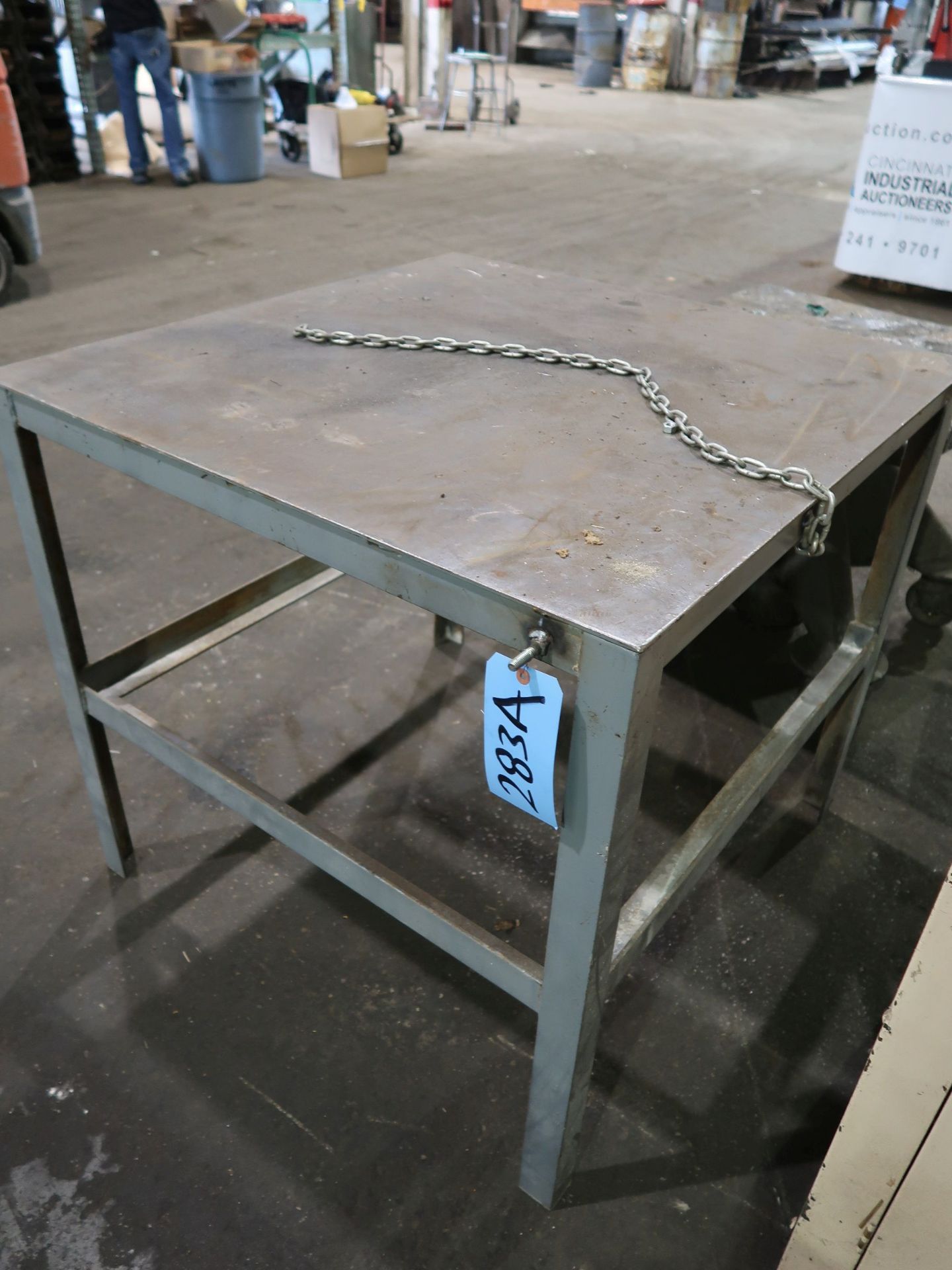 3' X 3' STEEL TABLE