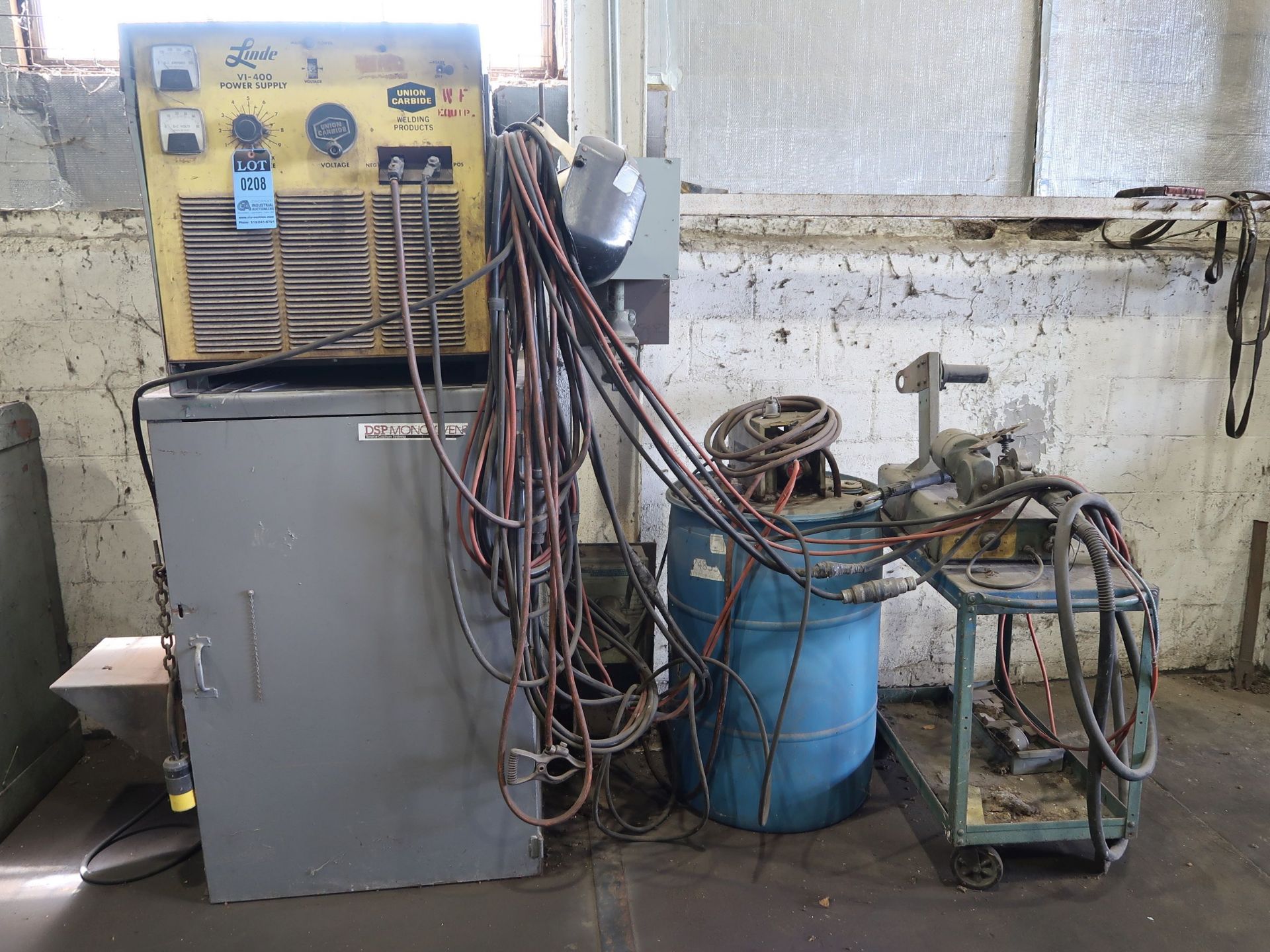 LINDE MODEL VI-400 WELDING POWER SUPPLY W/ WIRE FEED