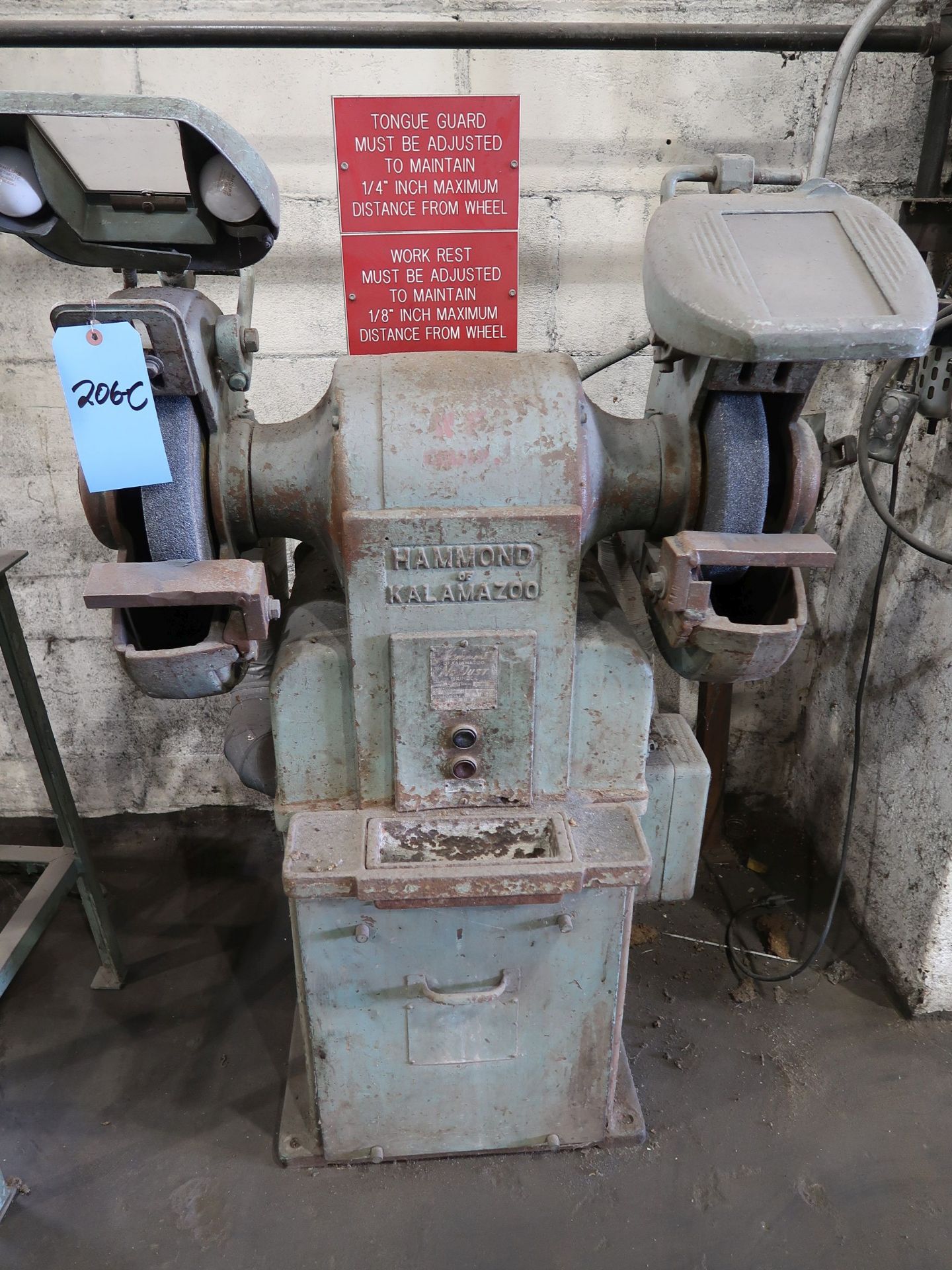 3-HP HAMMOND MODEL HD14A D.E. GRINDER