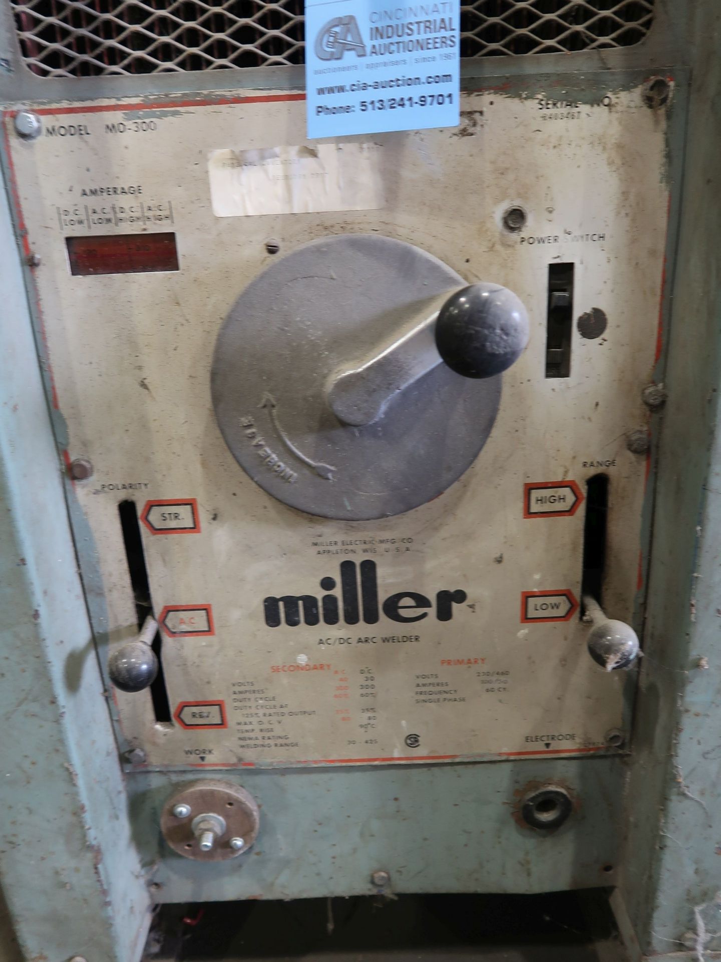 MILLER MODEL MD-300 WELDING POWER SUPPLY - Image 2 of 3