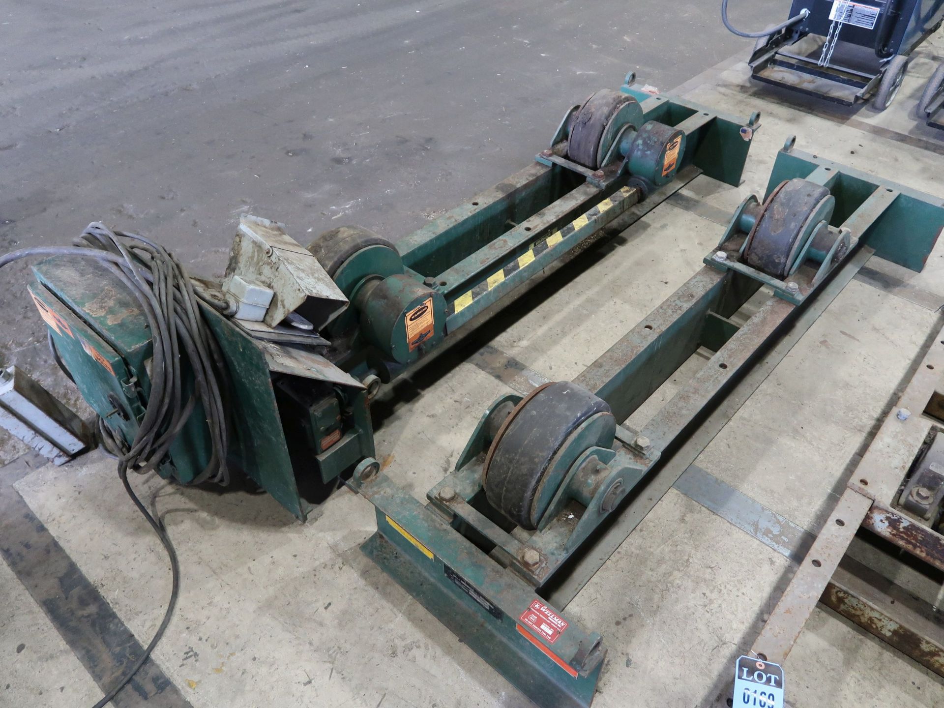 10-TON WELDWIRE MODEL WWRI-10 MOTORIZED TANK TURNING ROLL SET; S/N 96-08 (1-POWER, 1-IDLER) - Image 4 of 5