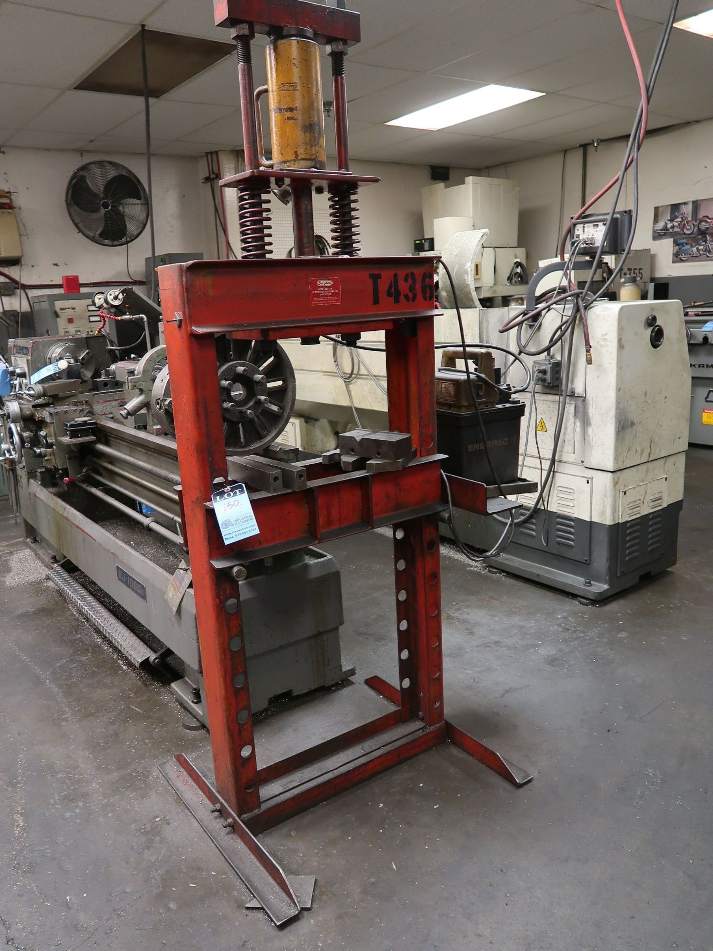 25 TON DAYTON H-FRAME HYDRAULIC PRESS