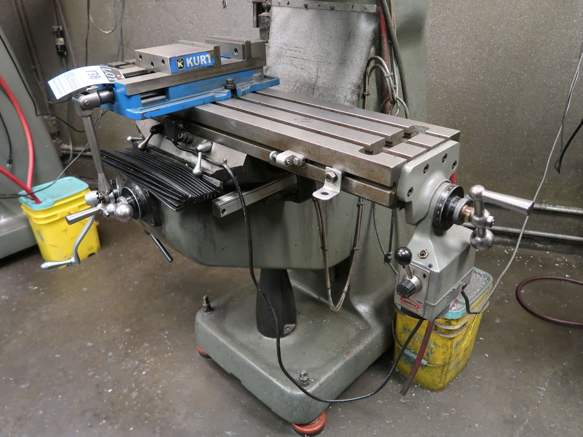 2 HP BRIDGEPORT VERTICAL MILLING MACHINE; S/N HDNG3171, SPINDLE SPEED 60-4,200 RPM, 9" X 42" POWER - Image 6 of 7