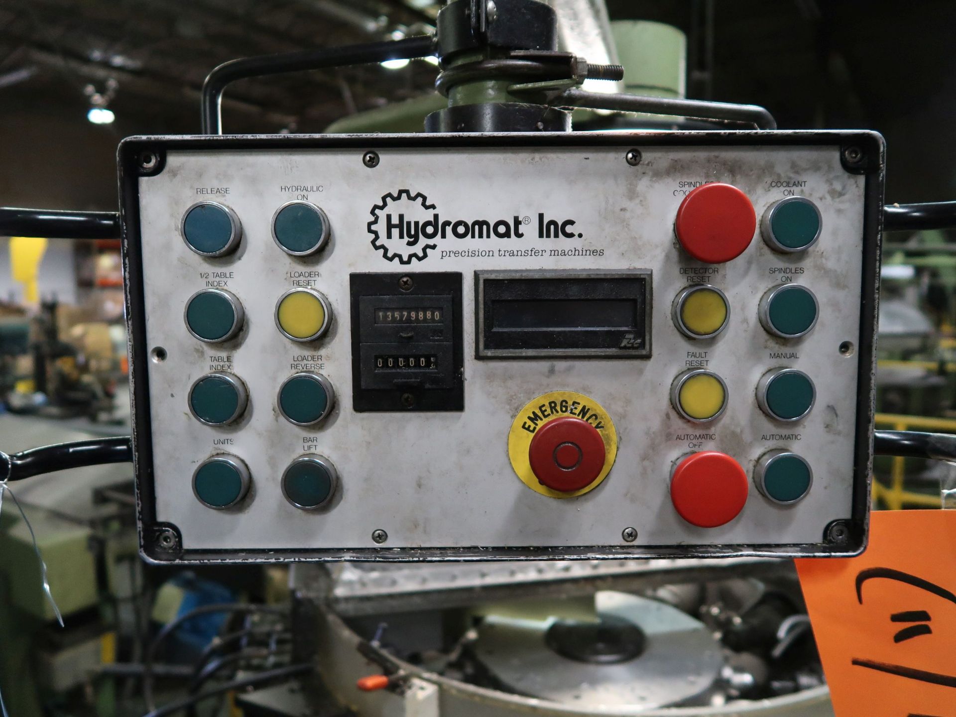 HYDROMAT MODEL HB45 12-STATION ROTARY TRANSFER MACHINE; S/N 155, PB CONTROL, 13,579,880 ON - Image 6 of 14
