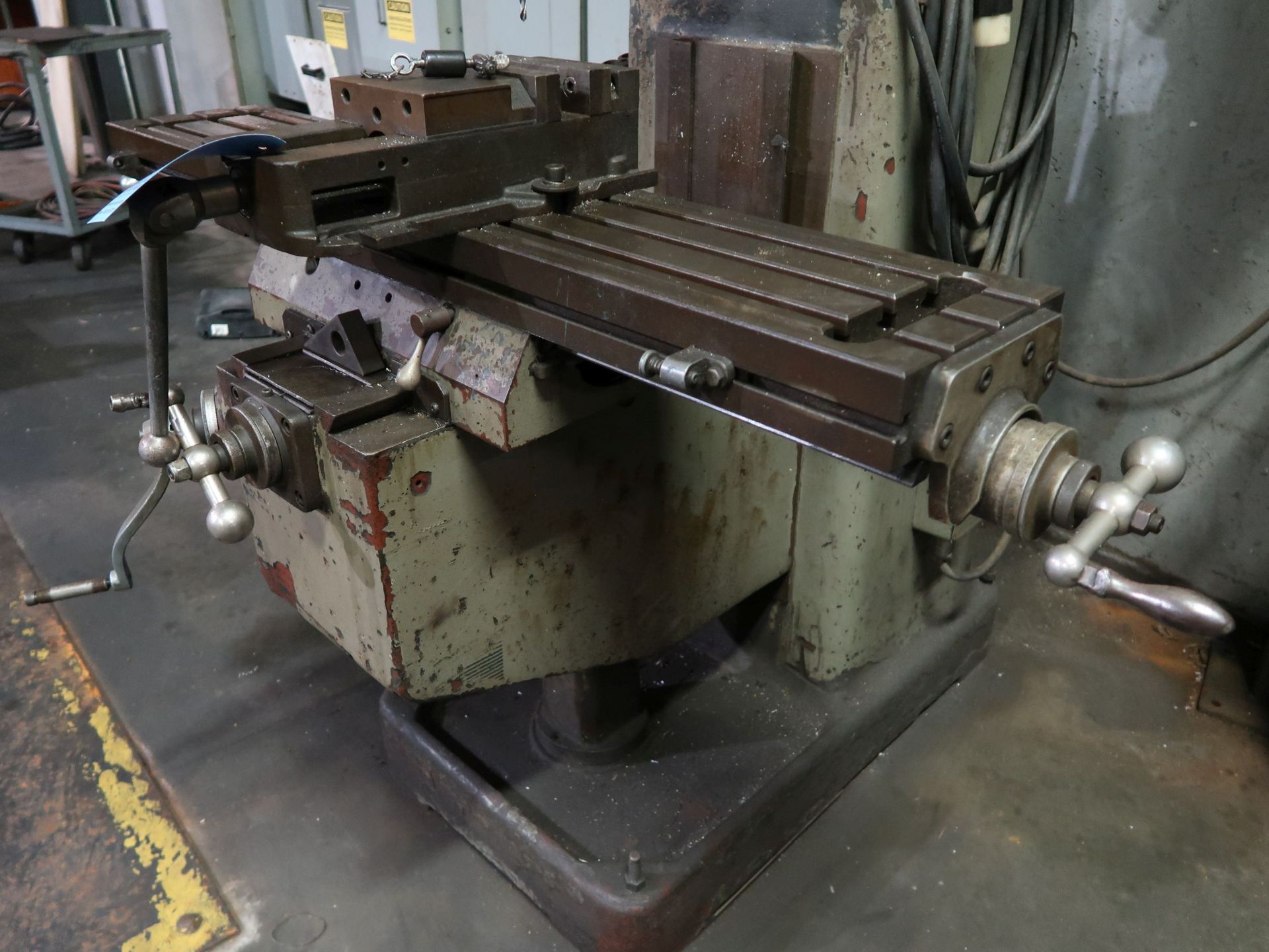 3 HP WEBB VERTICAL MILLING MACHINE; S/N 1855, SPINDLE SPEED 60-4,200 RPM, 9" X 48" TABLE - Image 5 of 6