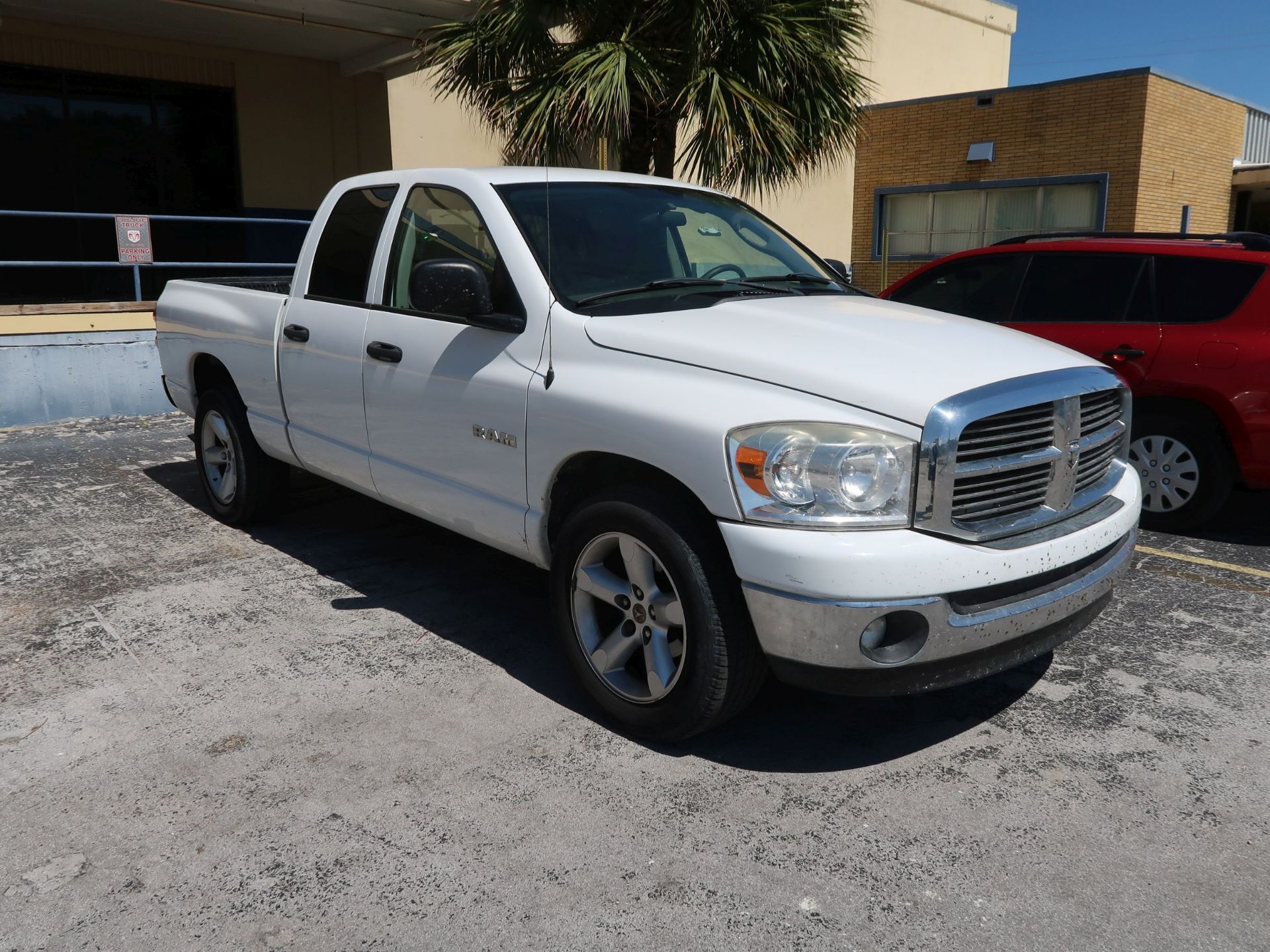 2008 DODGE RAM BIG HORN 4-DOOR CREW CAB FLEX-FUEL PICKUP TRUCK; VIN #1D7HA18N58J233700, 4.7 LITER - Image 3 of 12