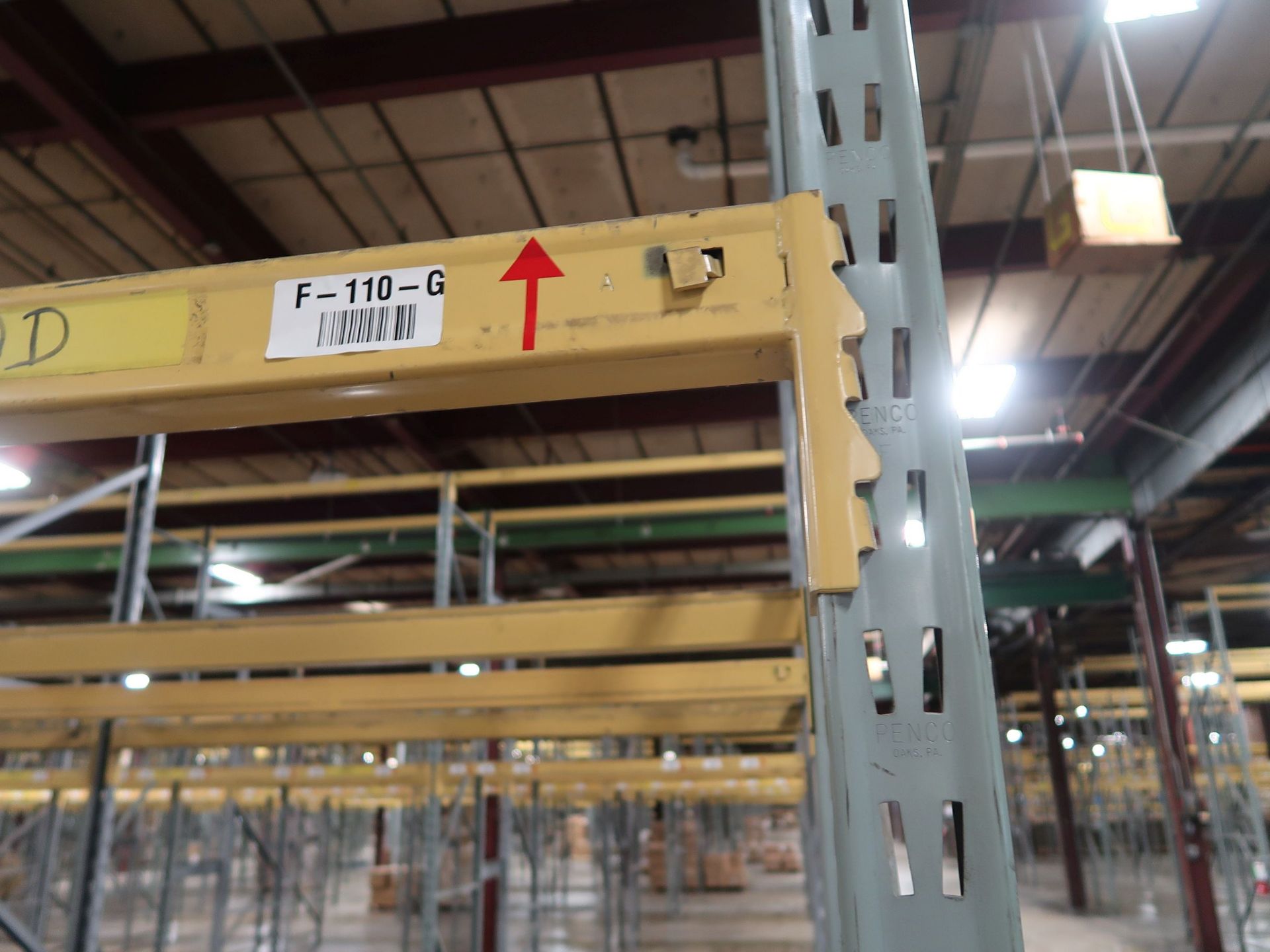 SECTIONS - (14) SECTIONS 96" X 42" X 168" & (14) SECTIONS 96" X 42" X 144" ADJUSTABLE BEAM PALLET - Image 3 of 3